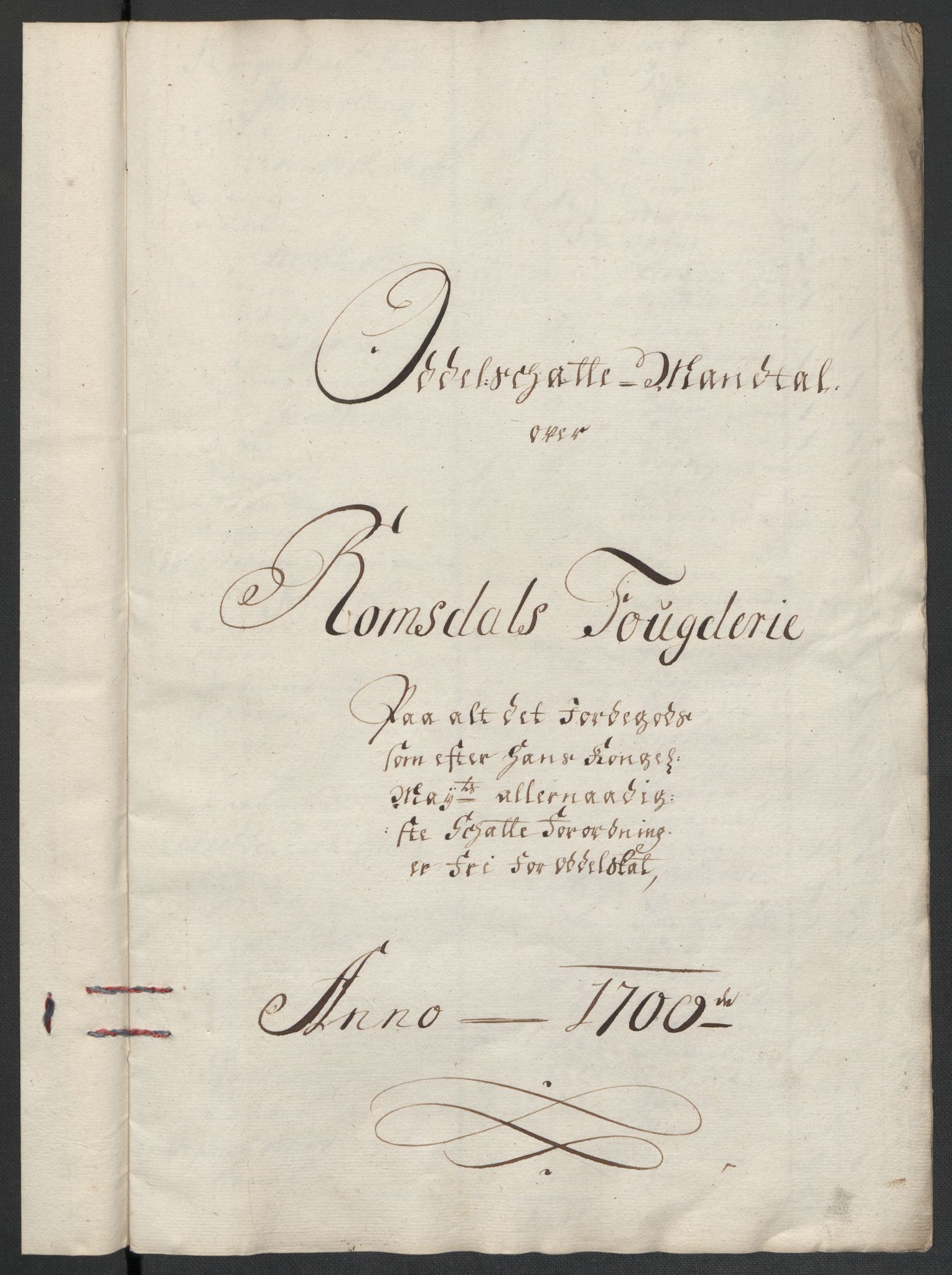 Rentekammeret inntil 1814, Reviderte regnskaper, Fogderegnskap, AV/RA-EA-4092/R55/L3654: Fogderegnskap Romsdal, 1699-1700, p. 356