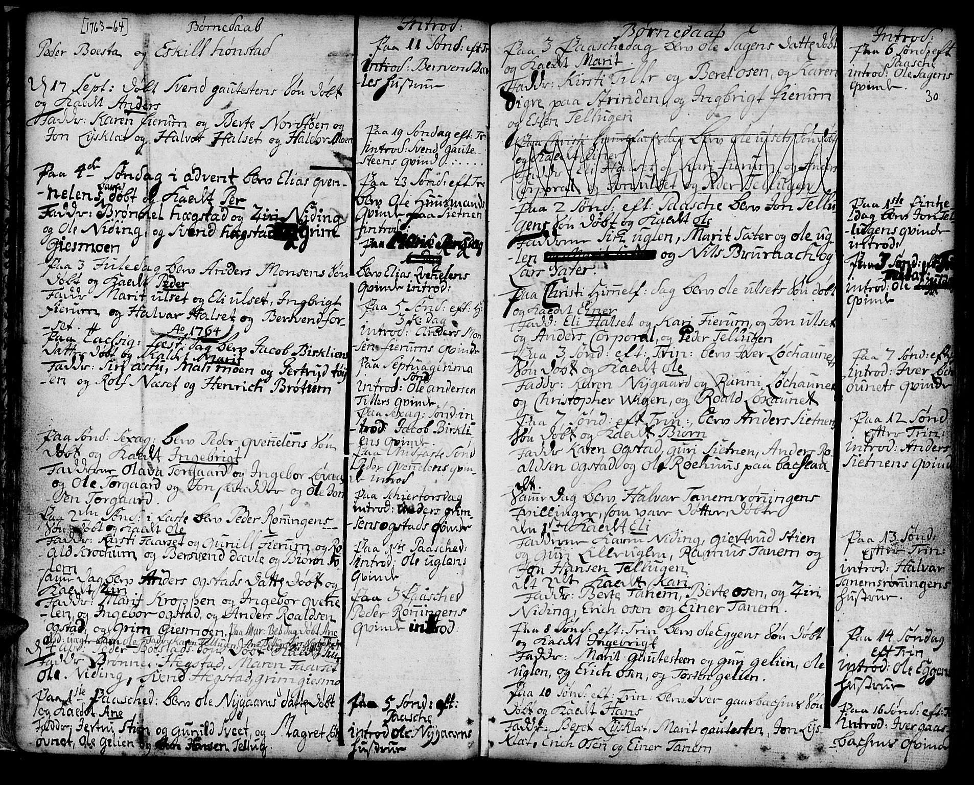 Ministerialprotokoller, klokkerbøker og fødselsregistre - Sør-Trøndelag, SAT/A-1456/618/L0437: Parish register (official) no. 618A02, 1749-1782, p. 30