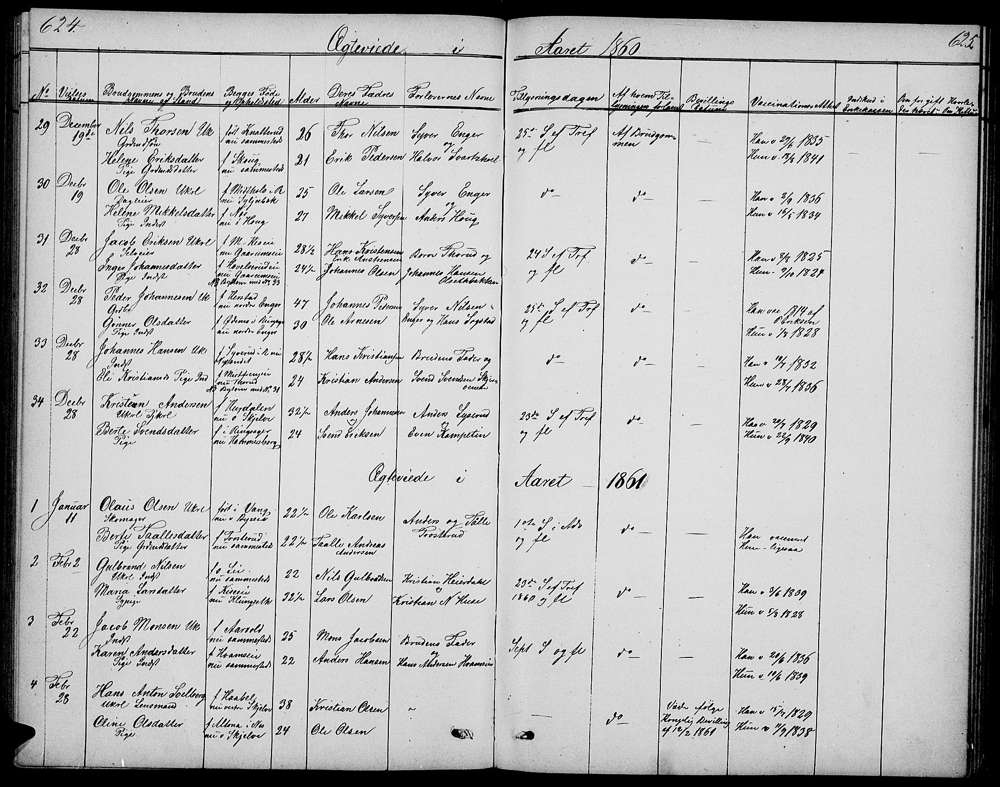 Nes prestekontor, Hedmark, SAH/PREST-020/L/La/L0005: Parish register (copy) no. 5, 1852-1889, p. 624-625