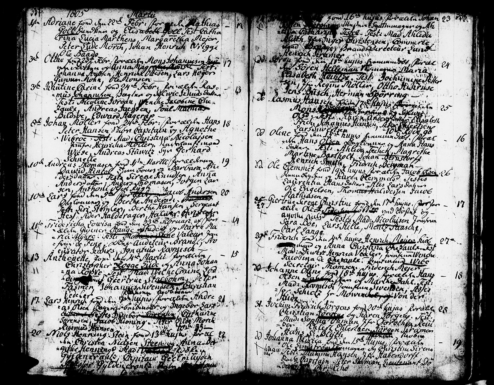 Domkirken sokneprestembete, AV/SAB-A-74801/H/Haa/L0004: Parish register (official) no. A 4, 1763-1820, p. 337-338