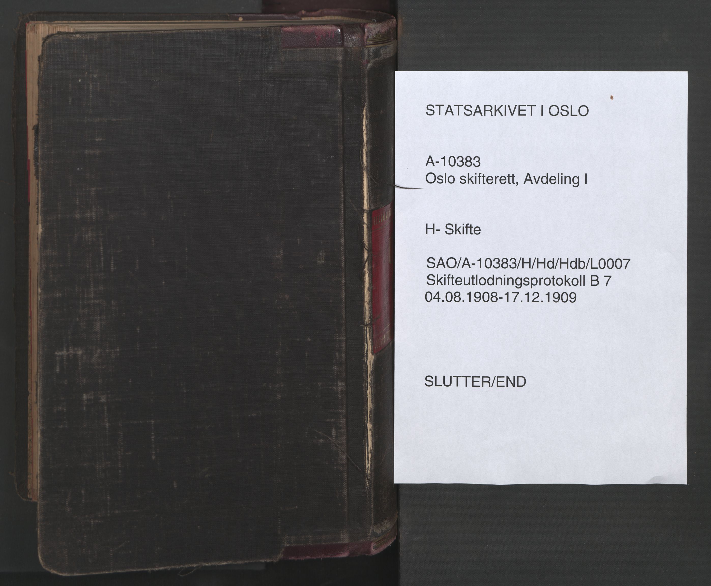 Oslo skifterett, AV/SAO-A-10383/H/Hd/Hdc/L0001: Skifteutlodningsprotokoll, 1898-1900