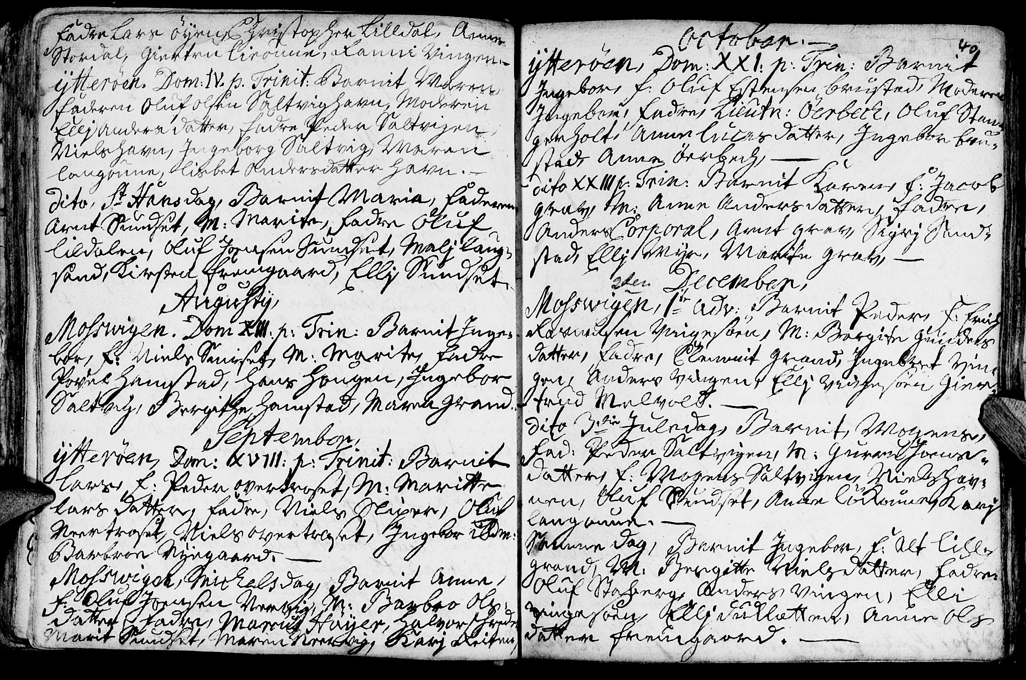 Ministerialprotokoller, klokkerbøker og fødselsregistre - Nord-Trøndelag, SAT/A-1458/722/L0215: Parish register (official) no. 722A02, 1718-1755, p. 40