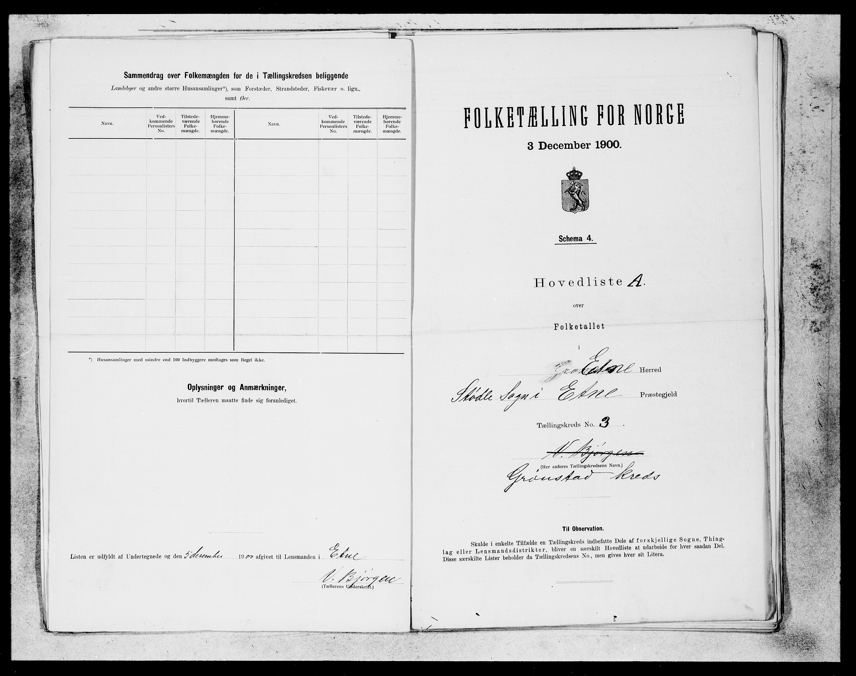 SAB, 1900 census for Etne, 1900, p. 11