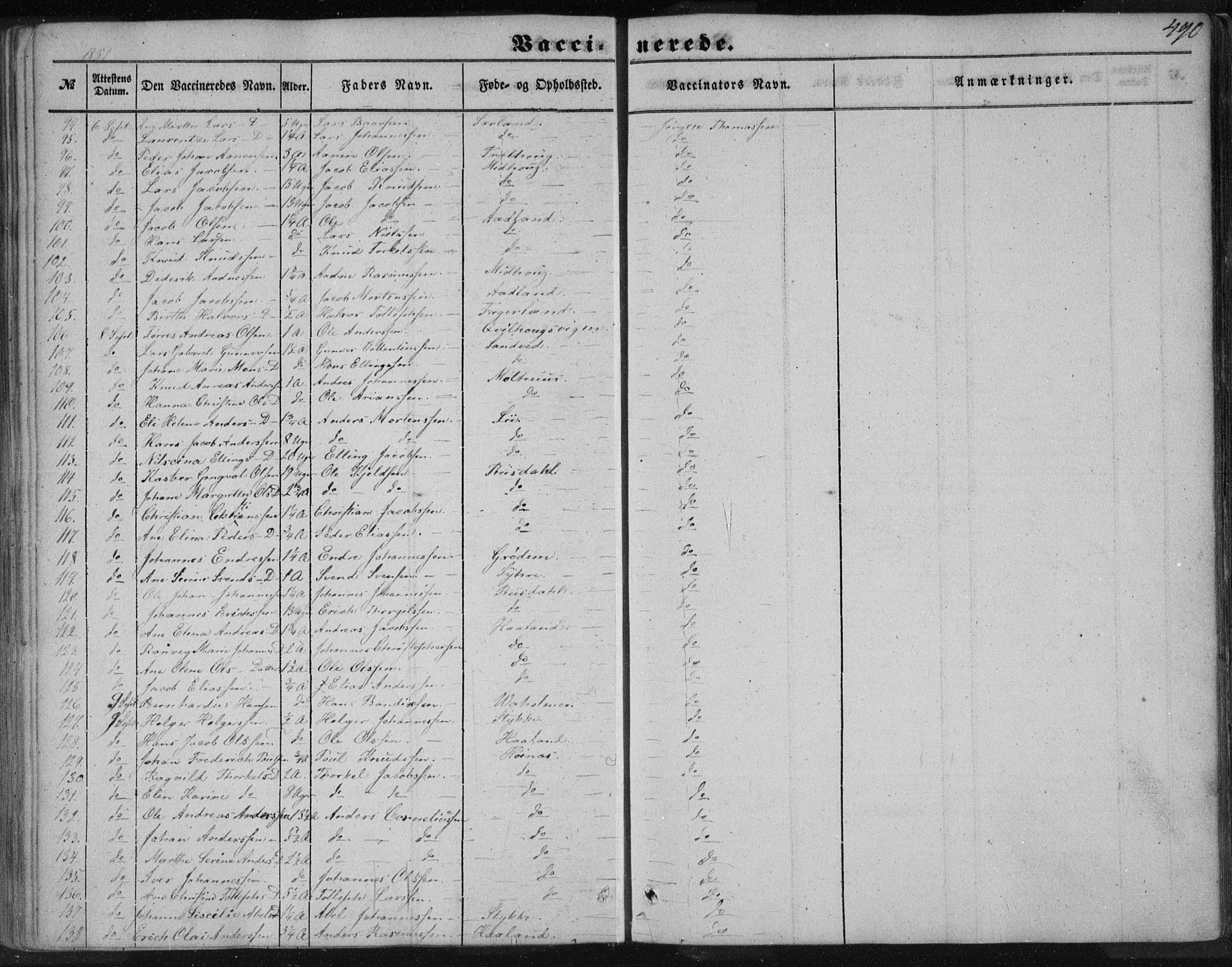 Skudenes sokneprestkontor, AV/SAST-A -101849/H/Ha/Haa/L0005: Parish register (official) no. A 3.2, 1847-1863, p. 490