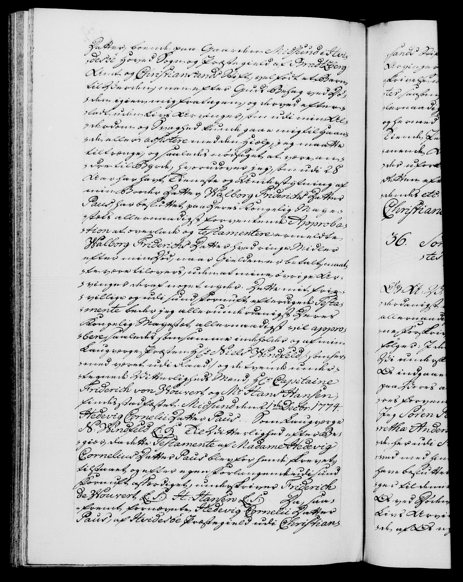 Danske Kanselli 1572-1799, RA/EA-3023/F/Fc/Fca/Fcaa/L0046: Norske registre, 1773-1775, p. 660b