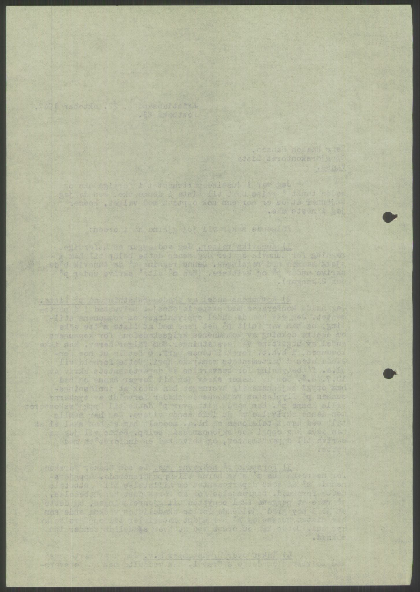 Forsvarsdepartementet, 10. kontor / Oppgjørskontoret, RA/RAFA-1225/D/Db/L0182: Lista oppgjørskontor, 1942-1950, p. 796