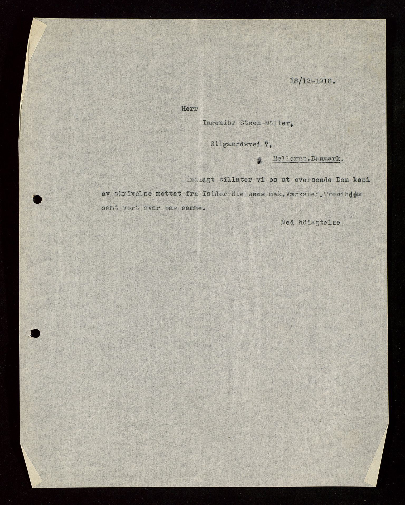 Pa 1521 - A/S Norske Shell, AV/SAST-A-101915/E/Ea/Eaa/L0003: Sjefskorrespondanse, 1918, p. 209