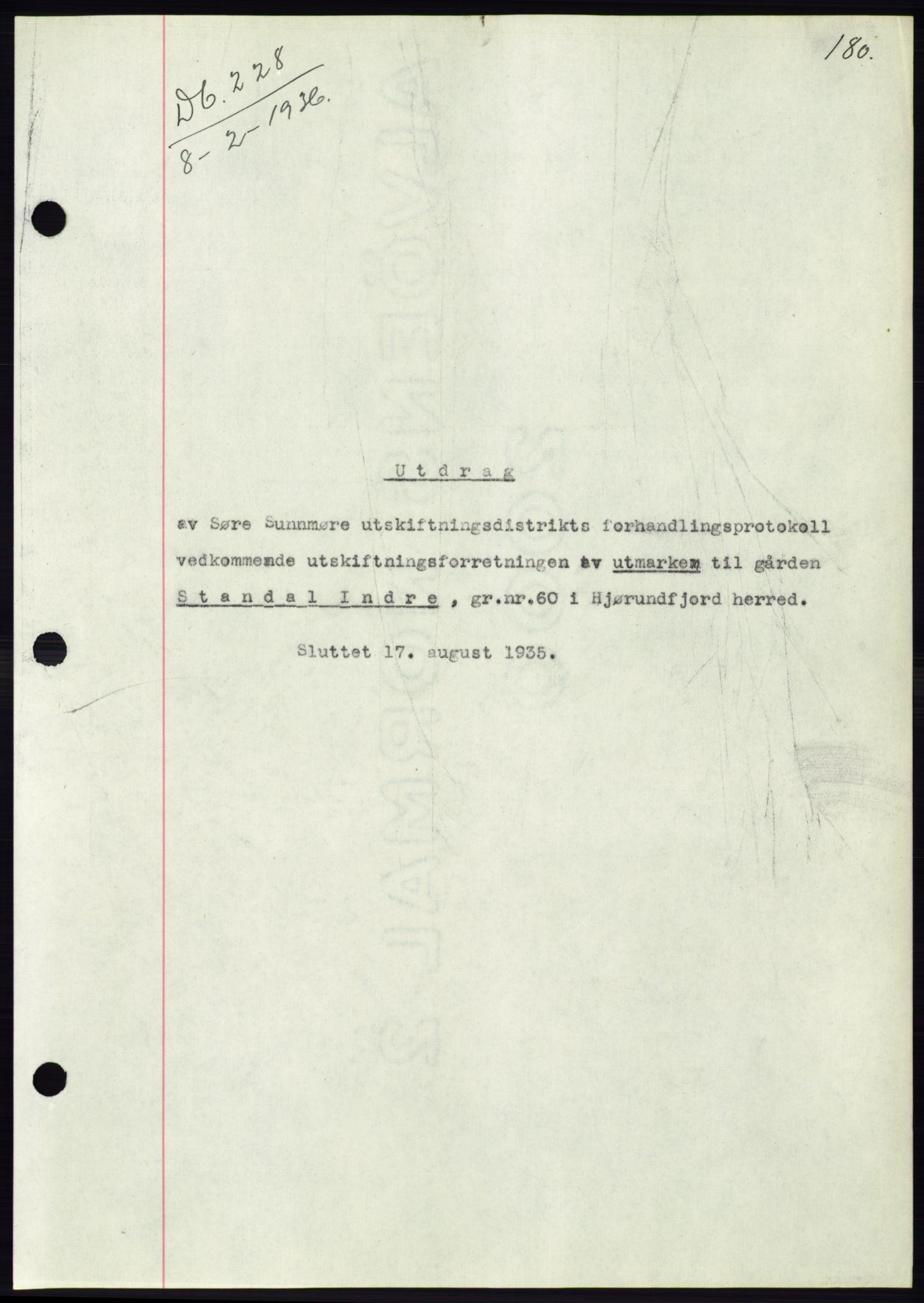 Søre Sunnmøre sorenskriveri, AV/SAT-A-4122/1/2/2C/L0060: Mortgage book no. 54, 1935-1936, Deed date: 08.02.1936