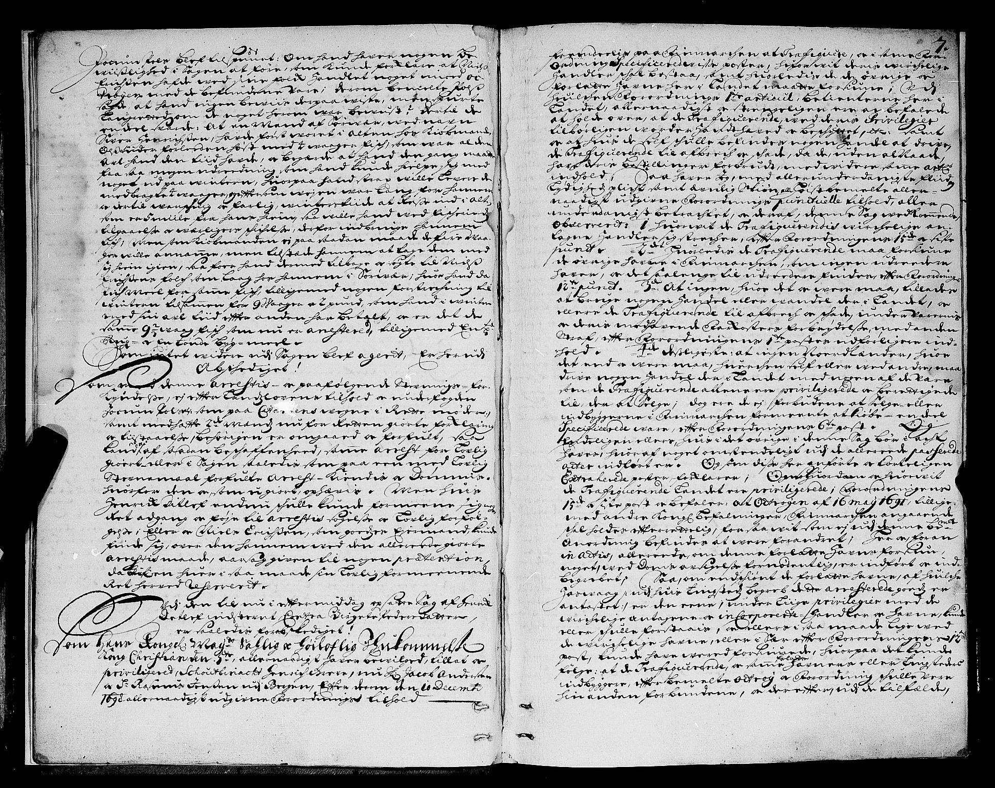 Finnmark sorenskriveri, AV/SATØ-S-0053/F/Fa/L0028: Justisprotokoller, 1701-1703, p. 6b-7a