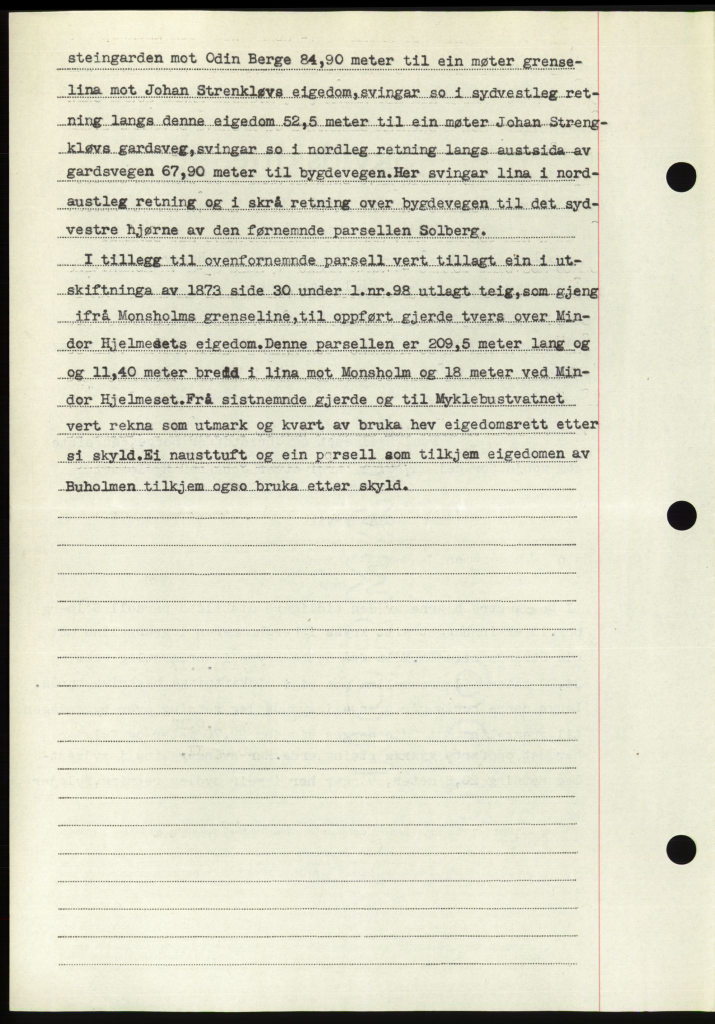 Søre Sunnmøre sorenskriveri, AV/SAT-A-4122/1/2/2C/L0081: Mortgage book no. 7A, 1947-1948, Diary no: : 1842/1947