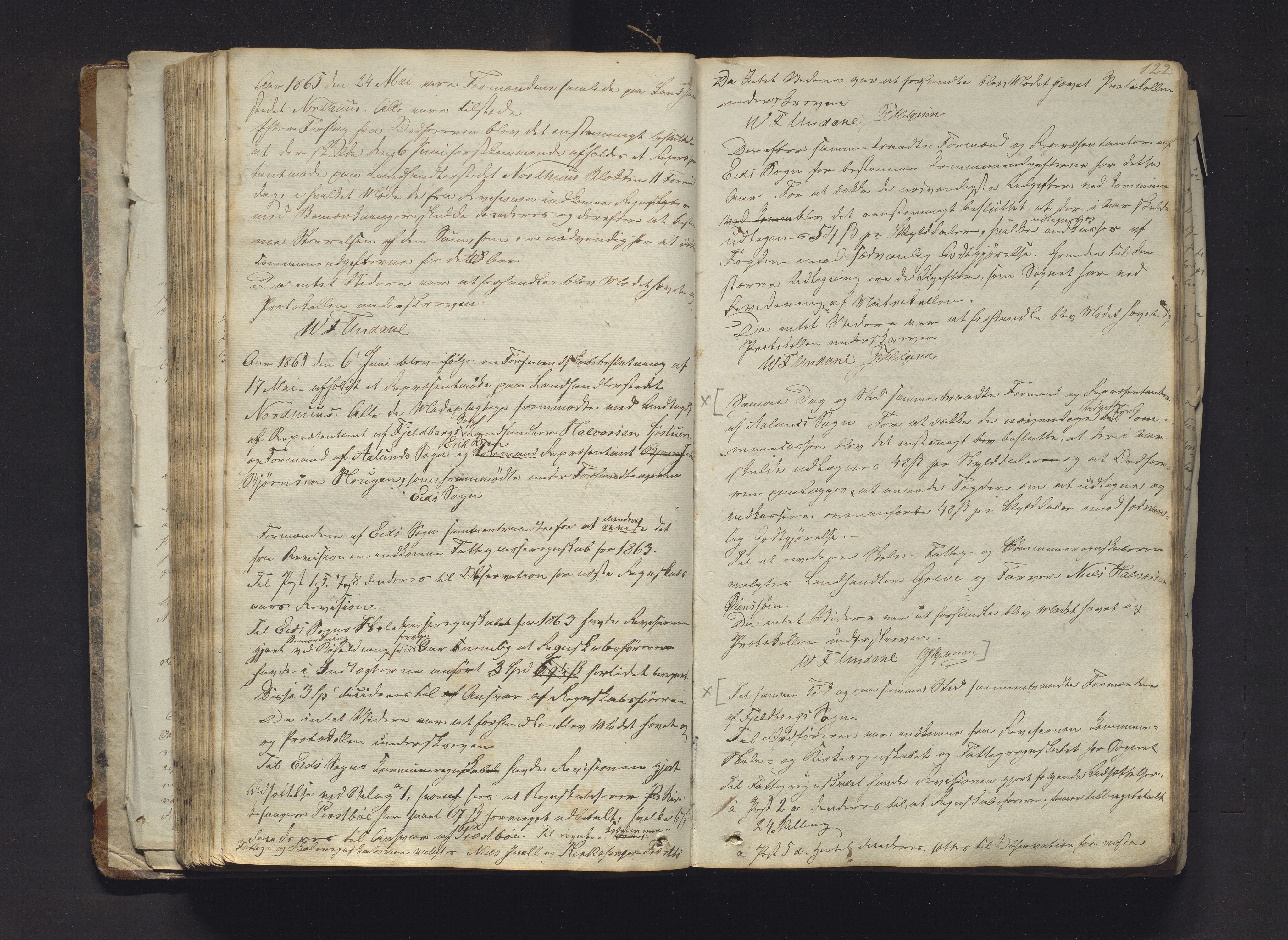Fjelberg kommune. Formannskapet, IKAH/1213-021/A/Aa/L0001: Møtebok for formannskapet, heradstyret og soknestyra i Fjelberg, Ølen, Vikebygd og Eid, 1838-1881, p. 122