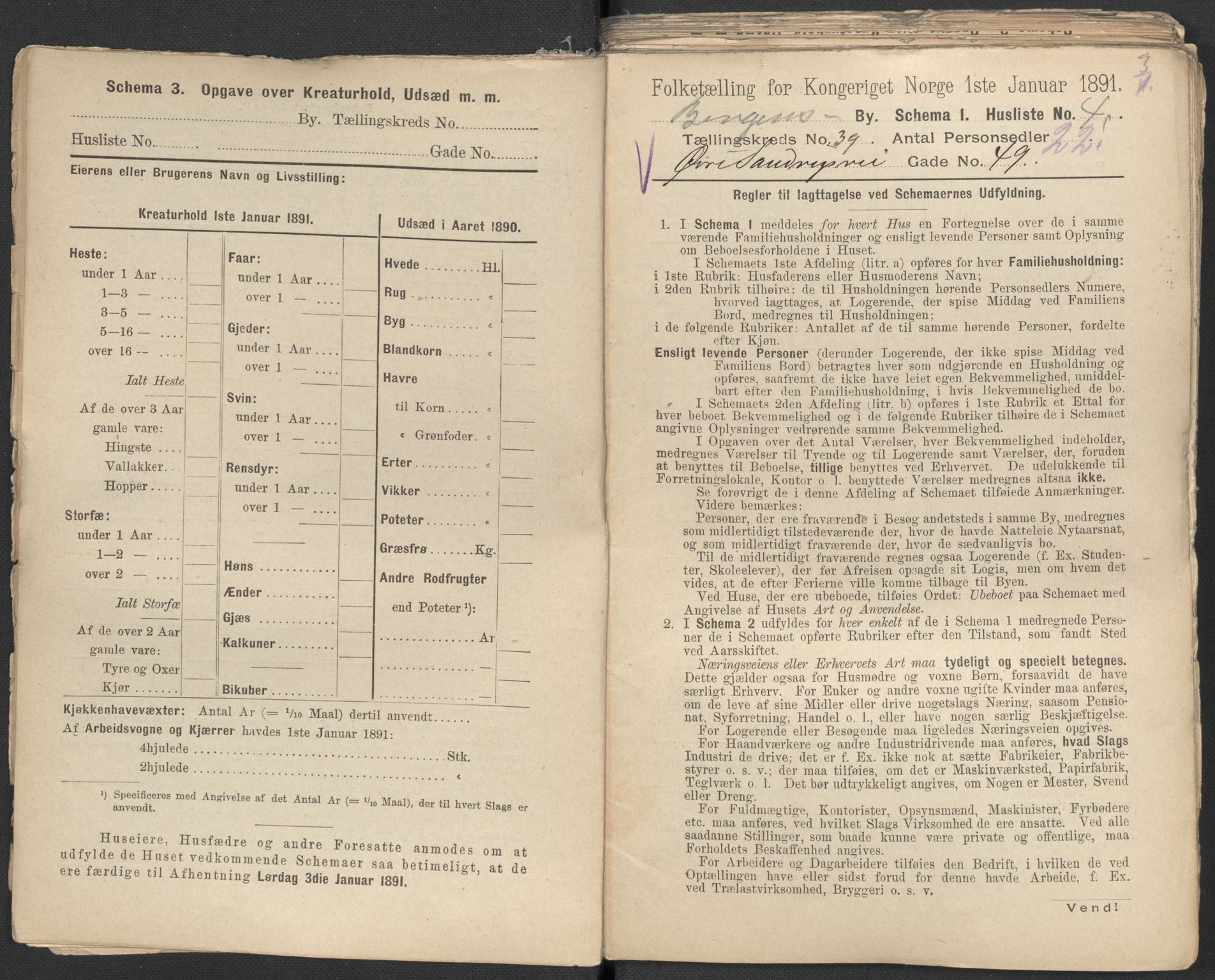 RA, 1891 Census for 1301 Bergen, 1891, p. 6452