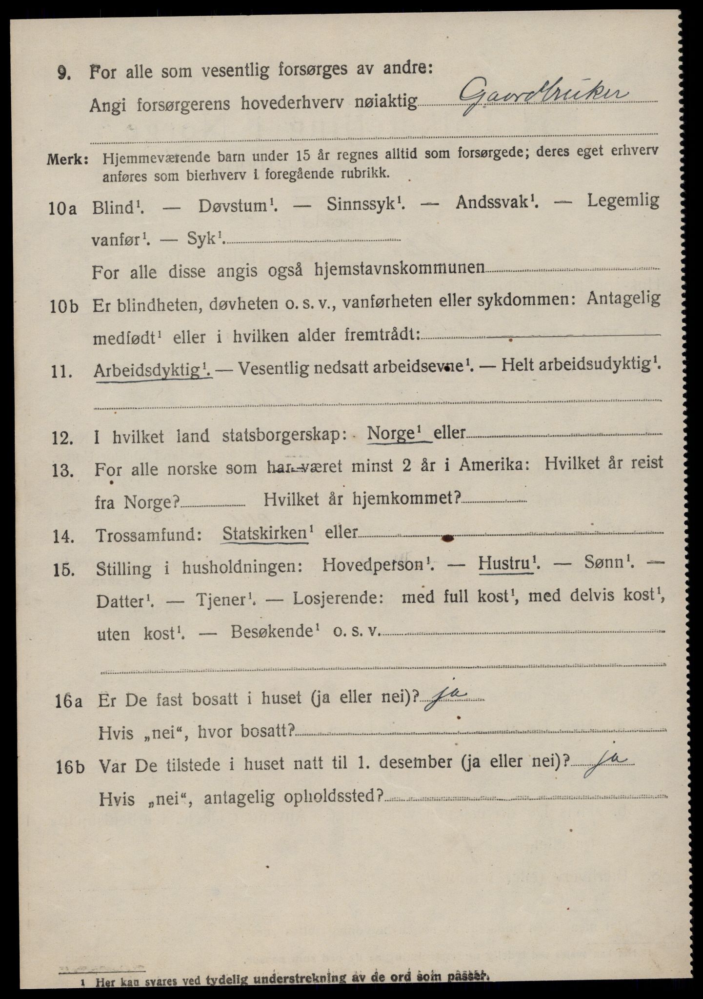 SAT, 1920 census for Halsa, 1920, p. 2008