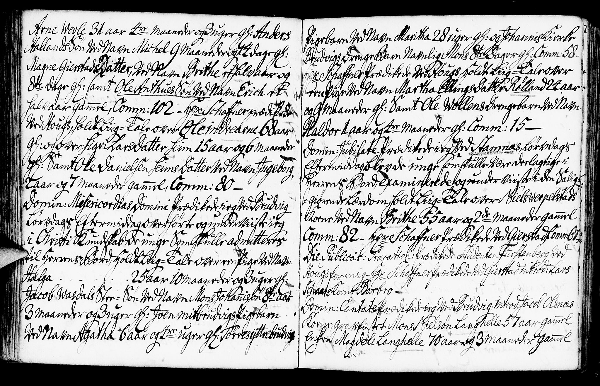 Haus sokneprestembete, AV/SAB-A-75601/H/Haa: Parish register (official) no. A 7, 1748-1766, p. 100