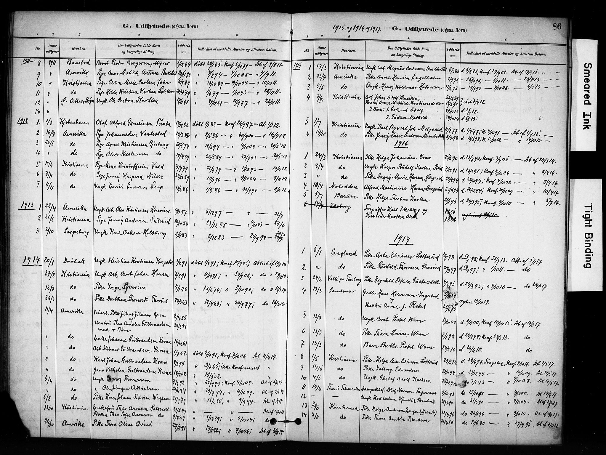Enebakk prestekontor Kirkebøker, SAO/A-10171c/F/Fa/L0017: Parish register (official) no. I 17, 1881-1919, p. 86