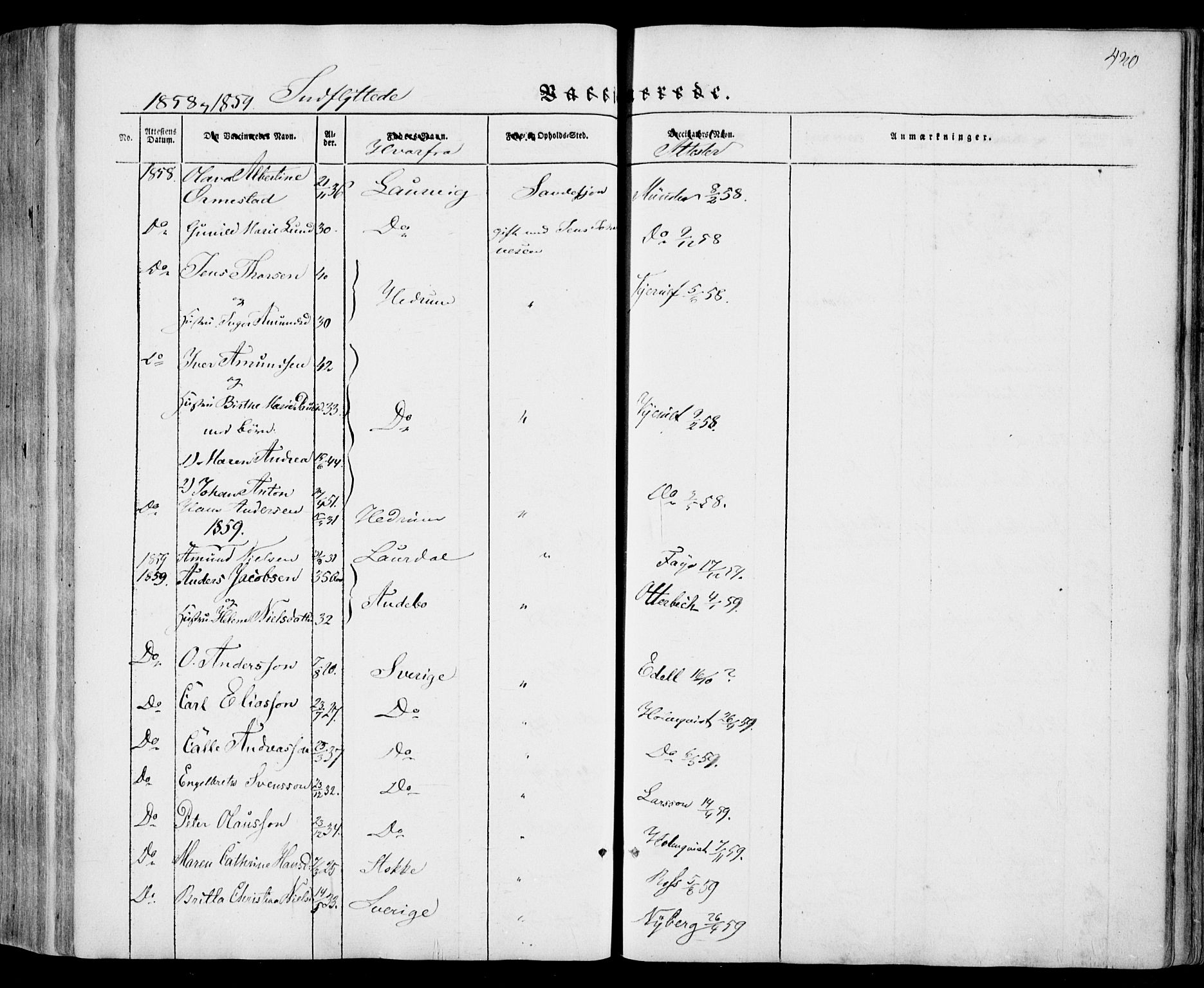 Sandar kirkebøker, SAKO/A-243/F/Fa/L0006: Parish register (official) no. 6, 1847-1860, p. 430