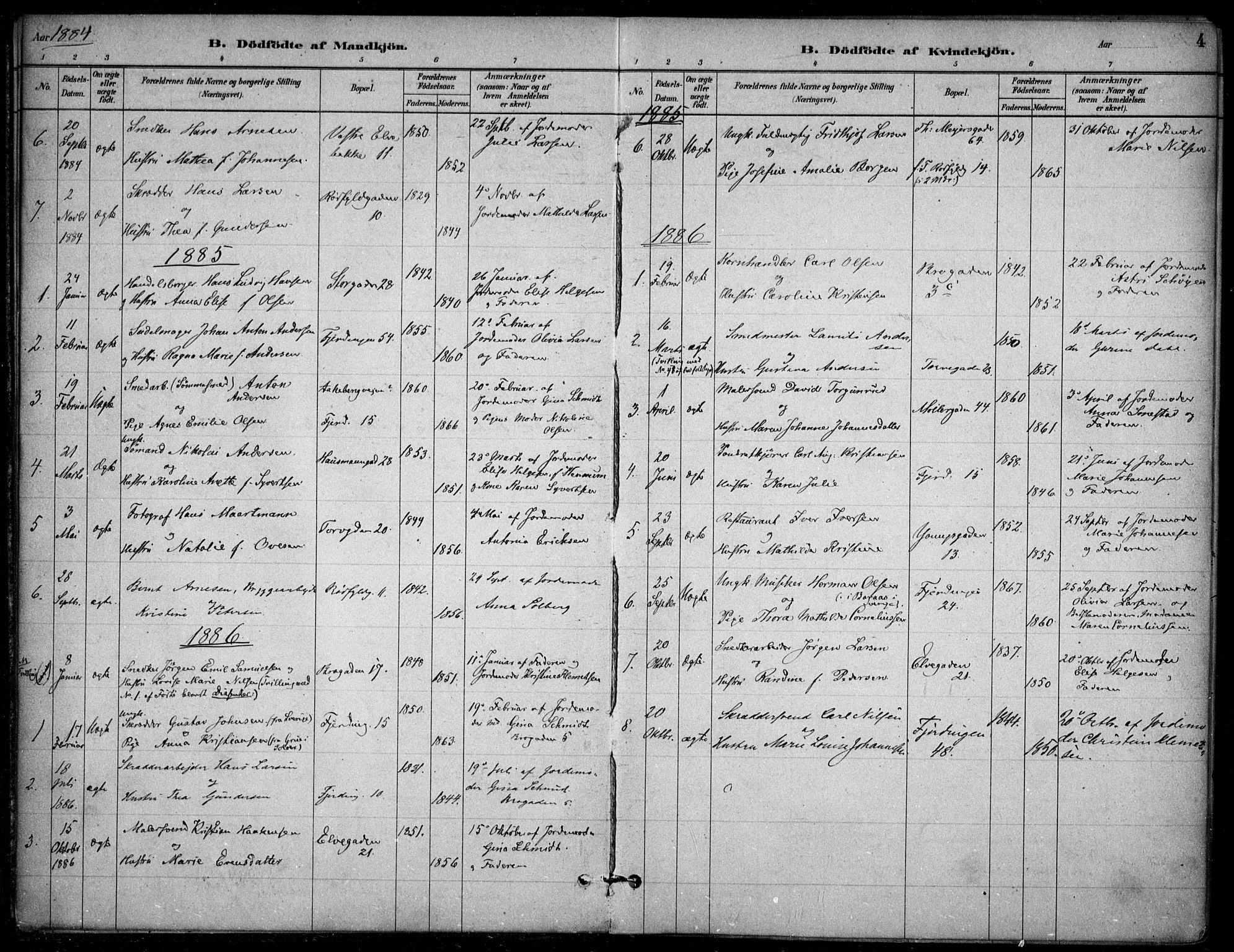 Jakob prestekontor Kirkebøker, AV/SAO-A-10850/F/Fa/L0007: Parish register (official) no. 7, 1880-1905, p. 4
