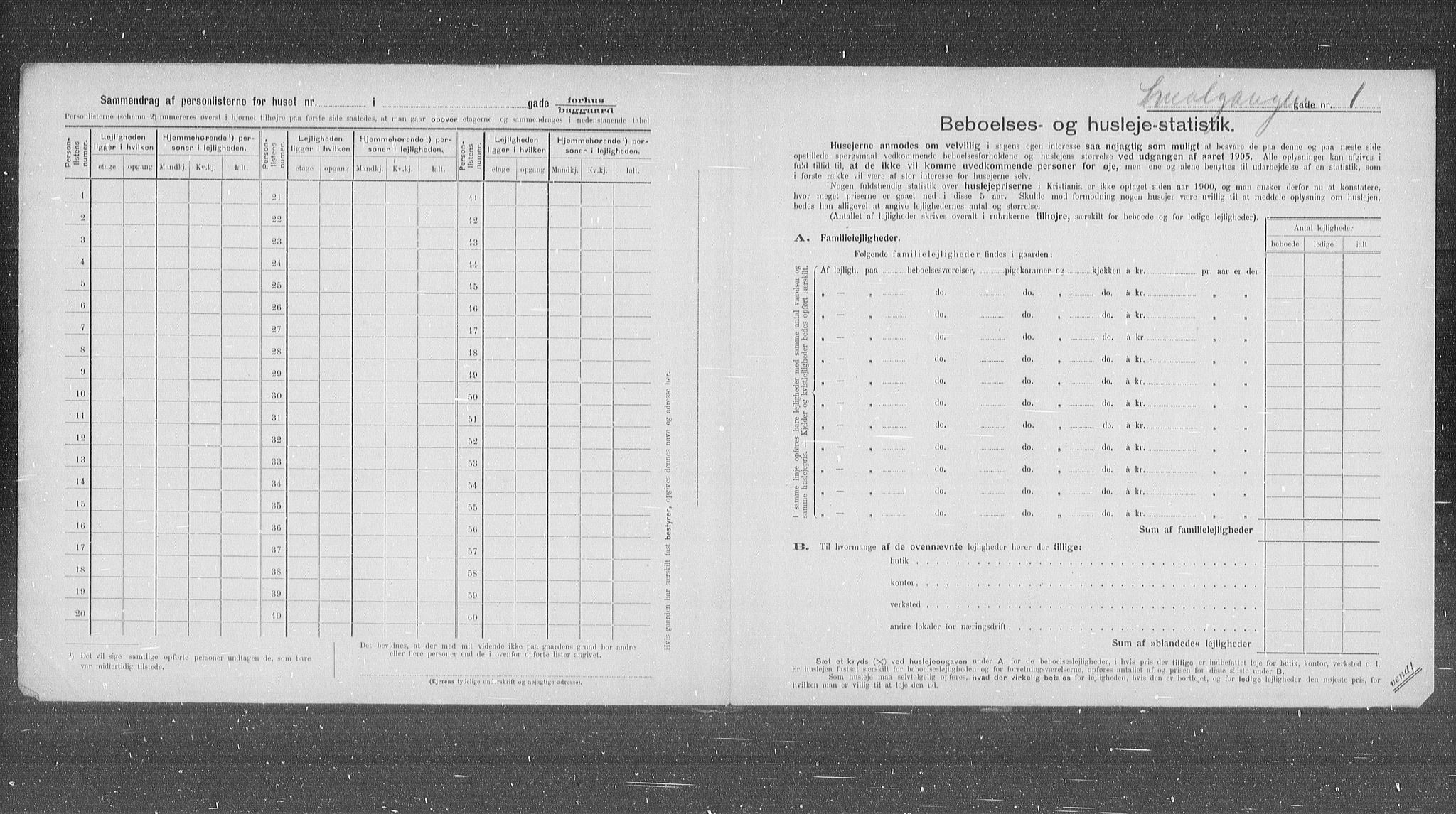 OBA, Municipal Census 1905 for Kristiania, 1905, p. 50322