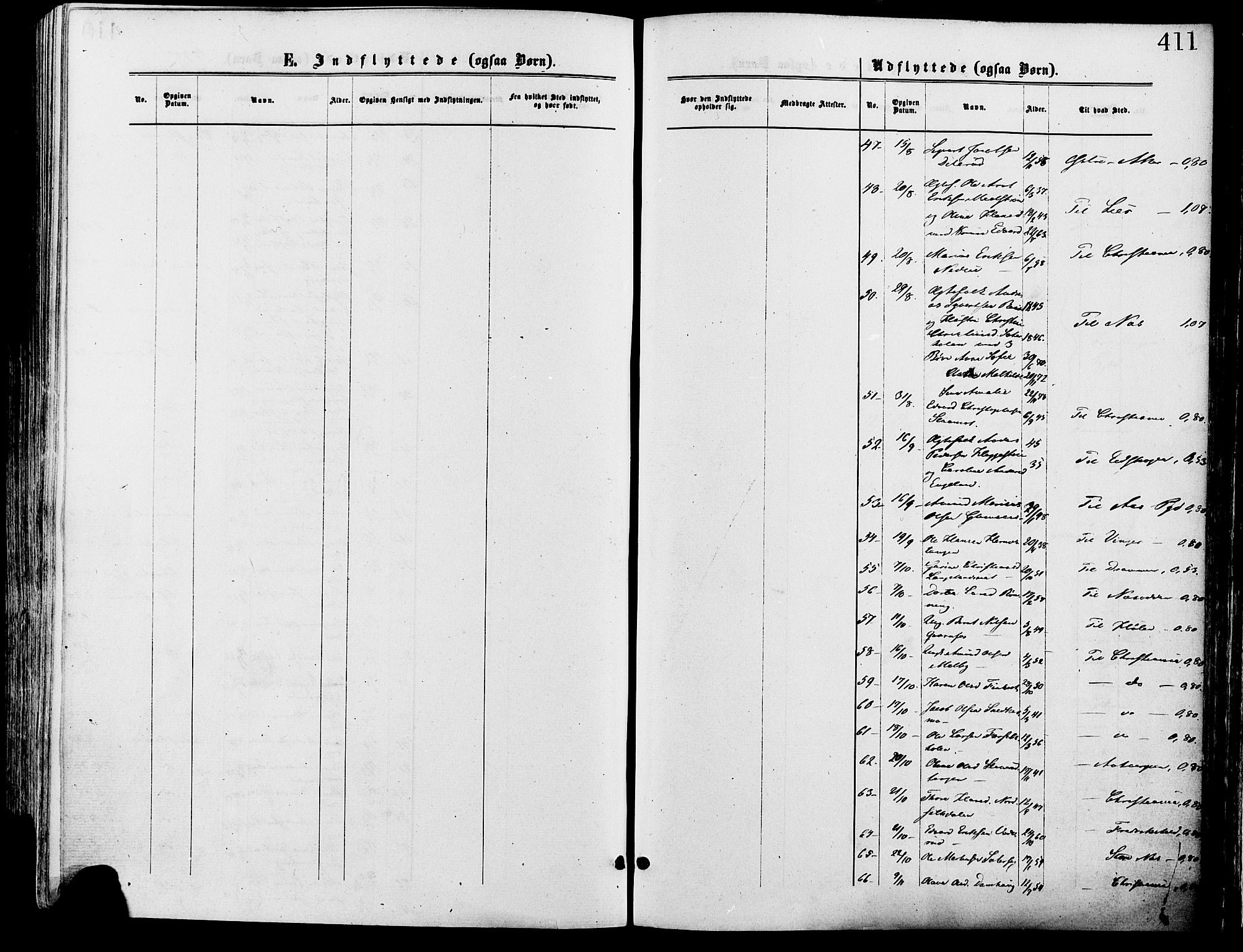 Sør-Odal prestekontor, SAH/PREST-030/H/Ha/Haa/L0005: Parish register (official) no. 5, 1876-1885, p. 411