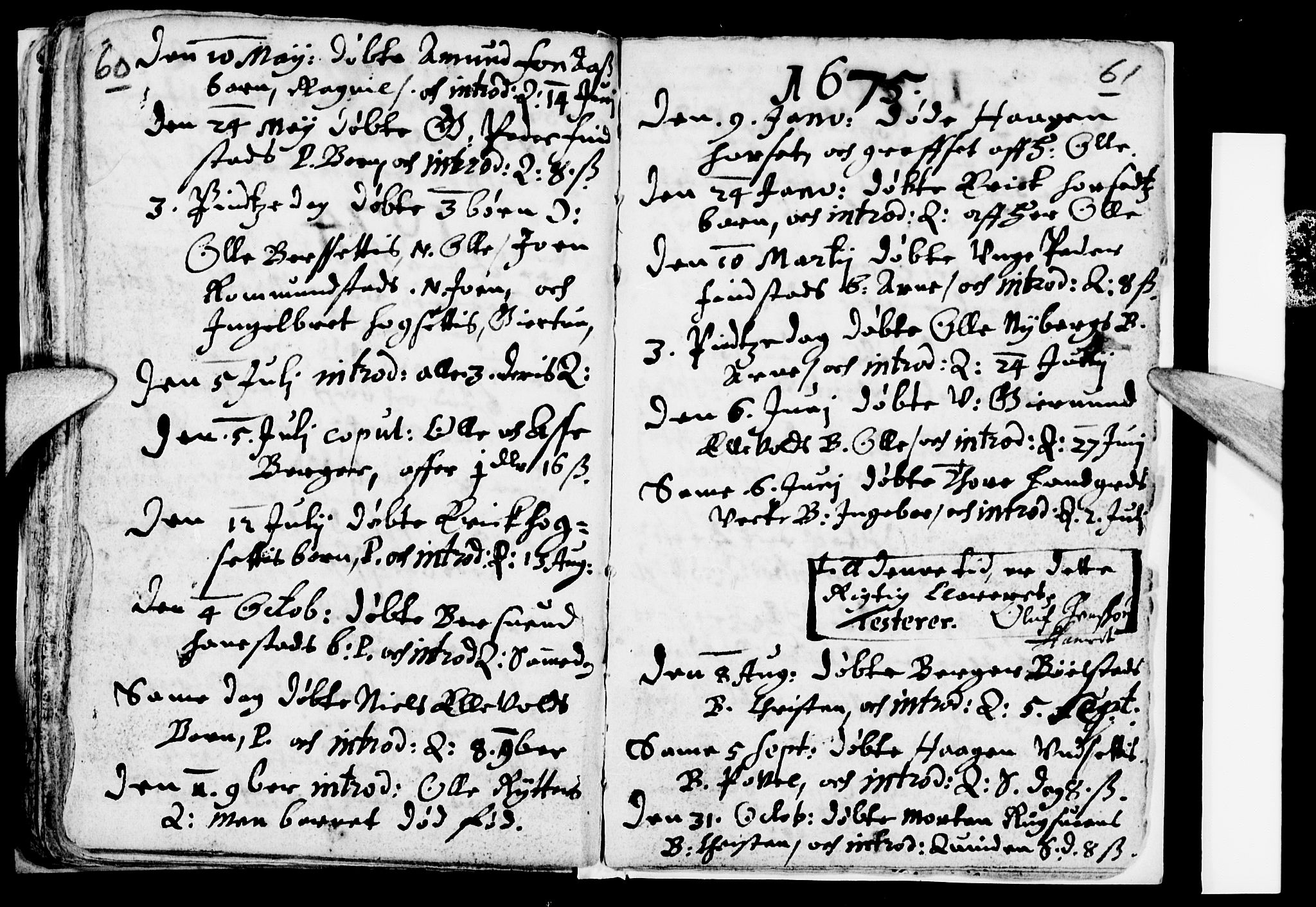 Åmot prestekontor, Hedmark, AV/SAH-PREST-056/H/Ha/Haa/L0001: Parish register (official) no. 1 /2, 1661-1680, p. 60-61