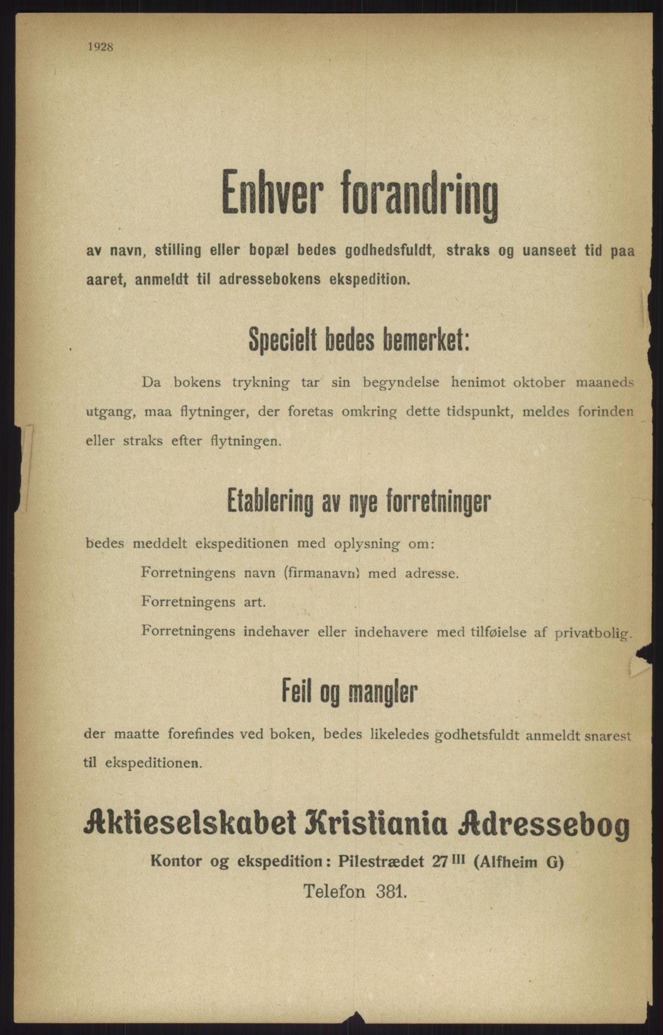 Kristiania/Oslo adressebok, PUBL/-, 1915, p. 1928