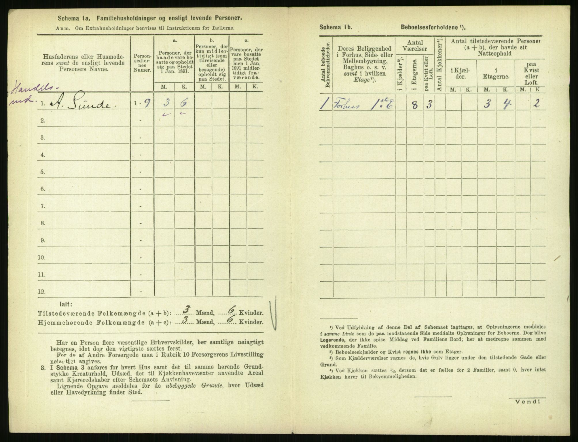 RA, 1891 census for 0301 Kristiania, 1891, p. 42444