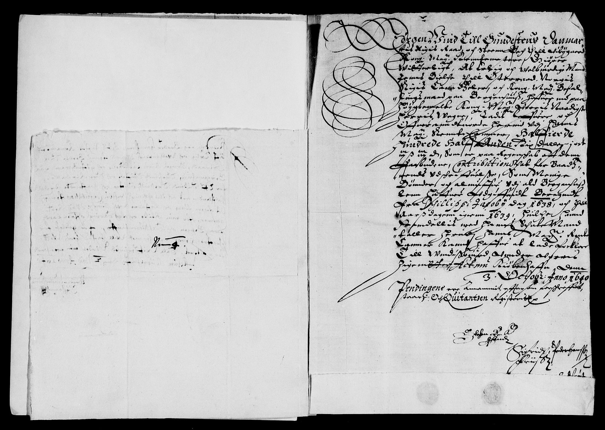 Rentekammeret inntil 1814, Reviderte regnskaper, Lensregnskaper, AV/RA-EA-5023/R/Rb/Rbt/L0084: Bergenhus len, 1638-1640