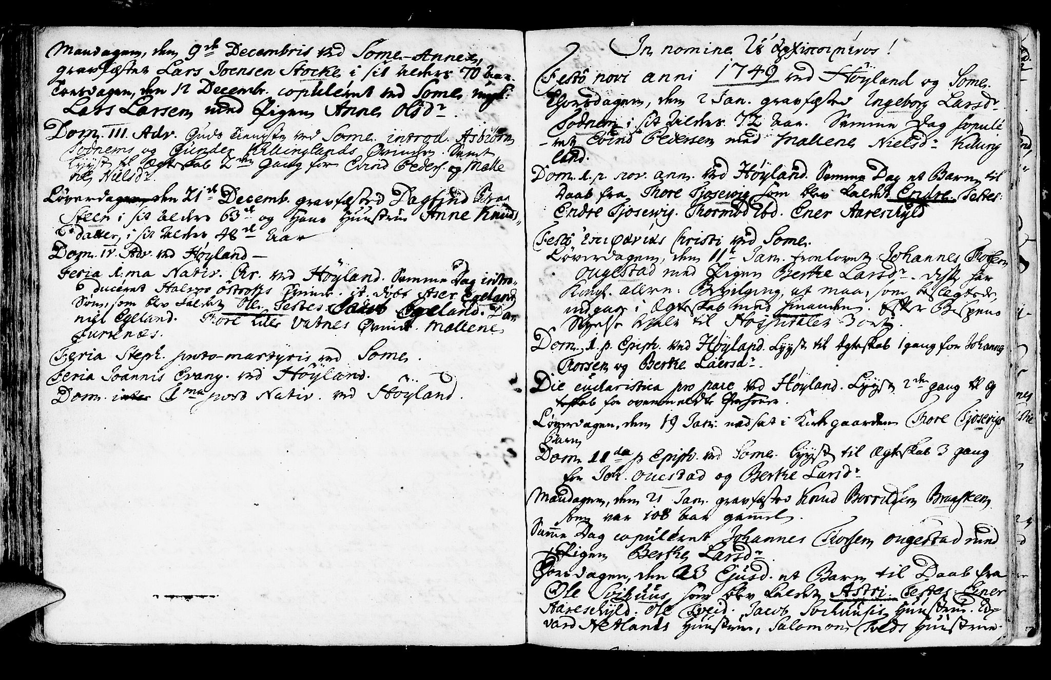 Høyland sokneprestkontor, SAST/A-101799/001/30BA/L0002: Parish register (official) no. A 2, 1734-1754