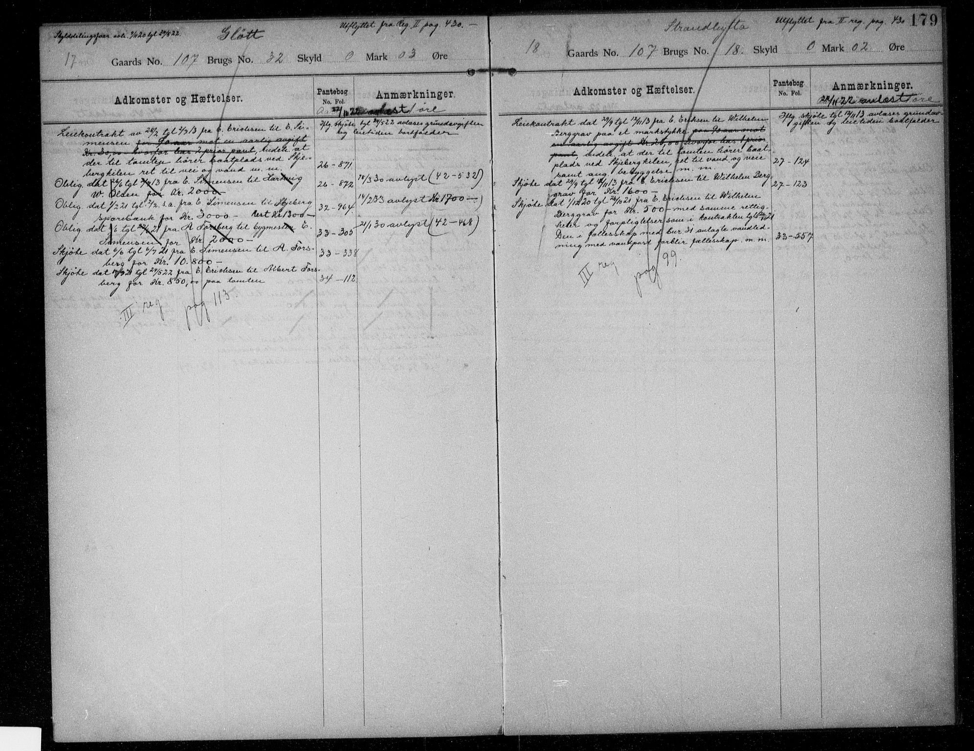 Idd og Marker sorenskriveri, AV/SAO-A-10283/G/Ga/Gac/L0003: Mortgage register no. II 3, 1894-1925, p. 179