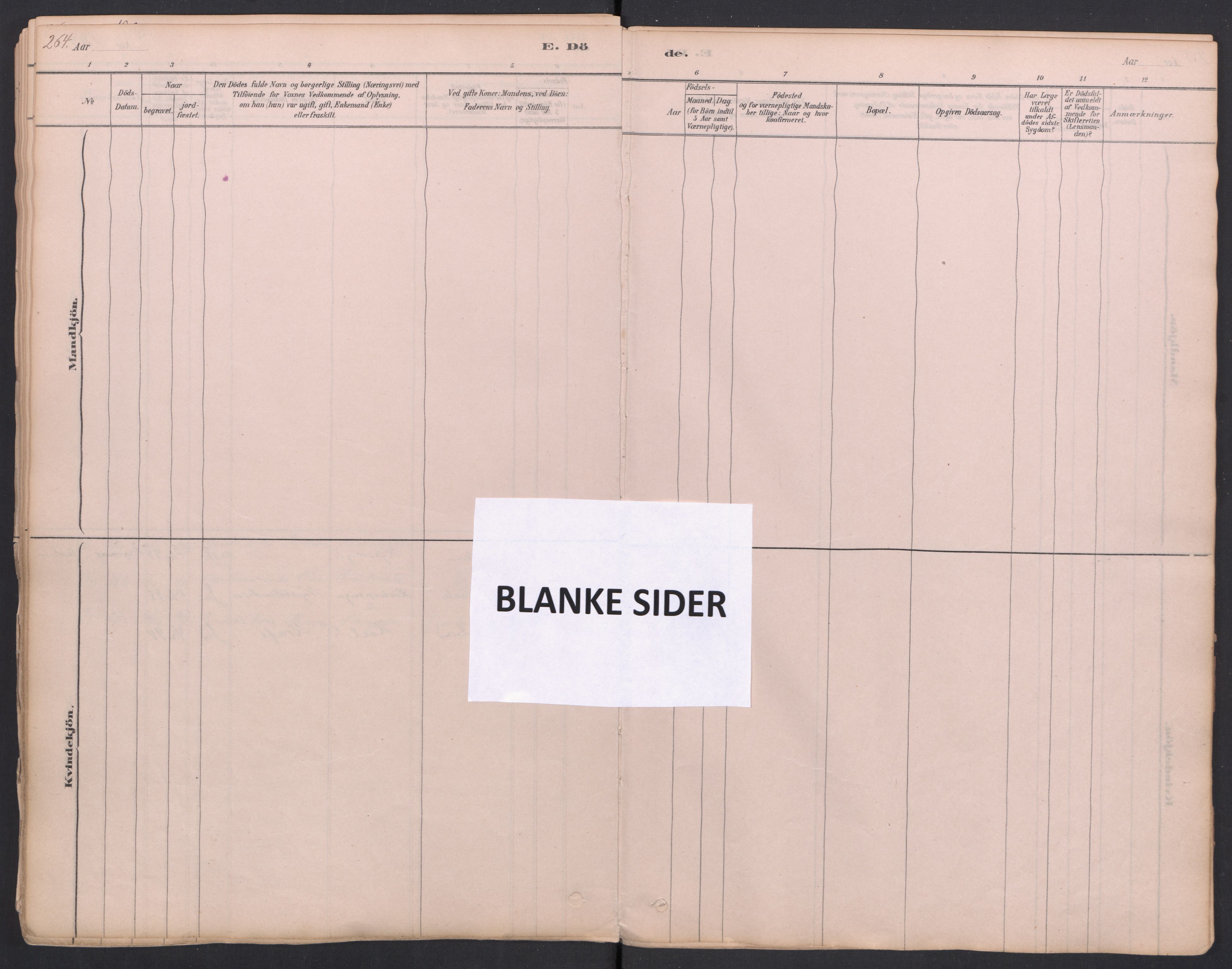 Trøgstad prestekontor Kirkebøker, AV/SAO-A-10925/F/Fa/L0010: Parish register (official) no. I 10, 1878-1898, p. 264