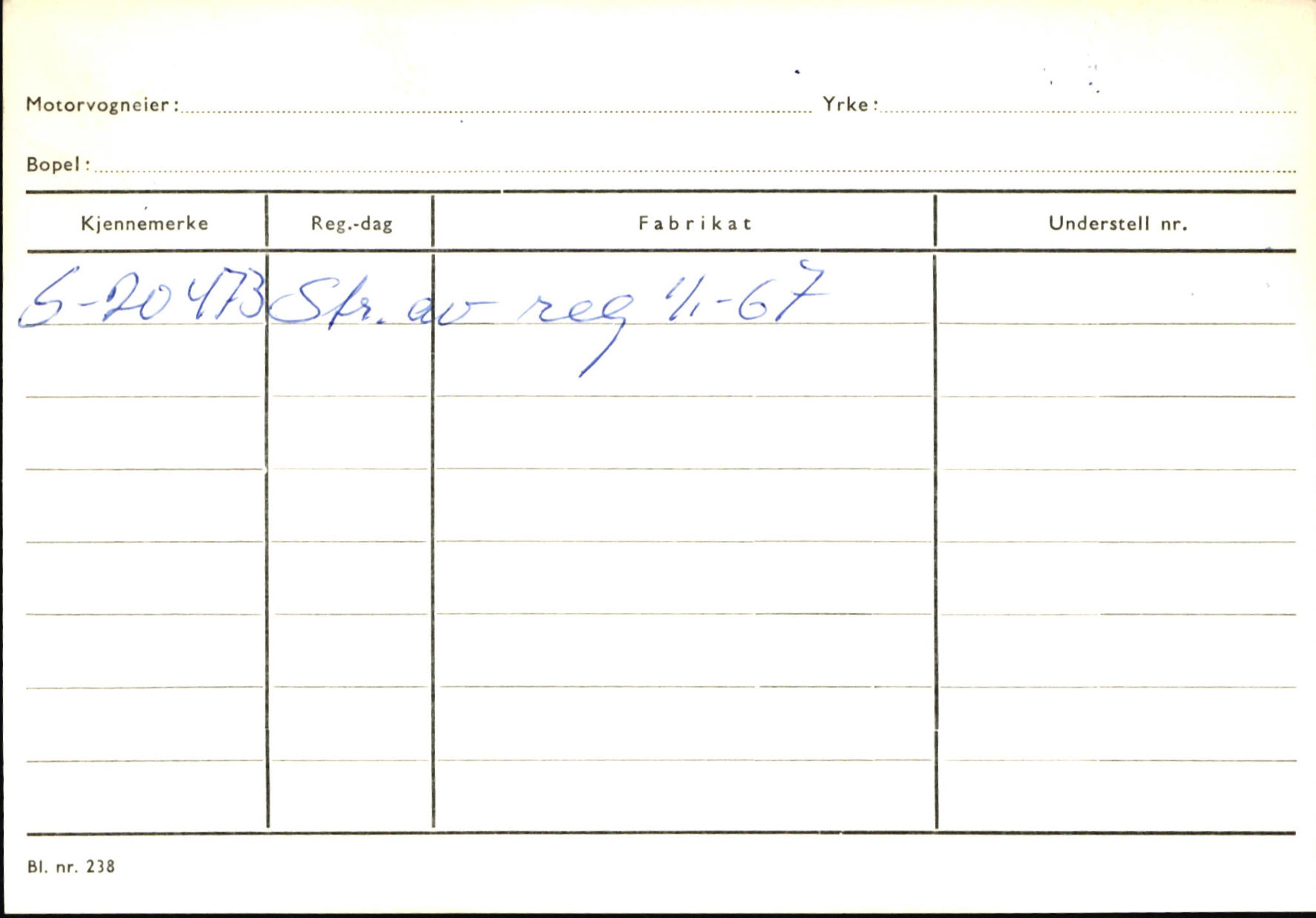 Statens vegvesen, Sogn og Fjordane vegkontor, AV/SAB-A-5301/4/F/L0145: Registerkort Vågsøy S-Å. Årdal I-P, 1945-1975, p. 2026