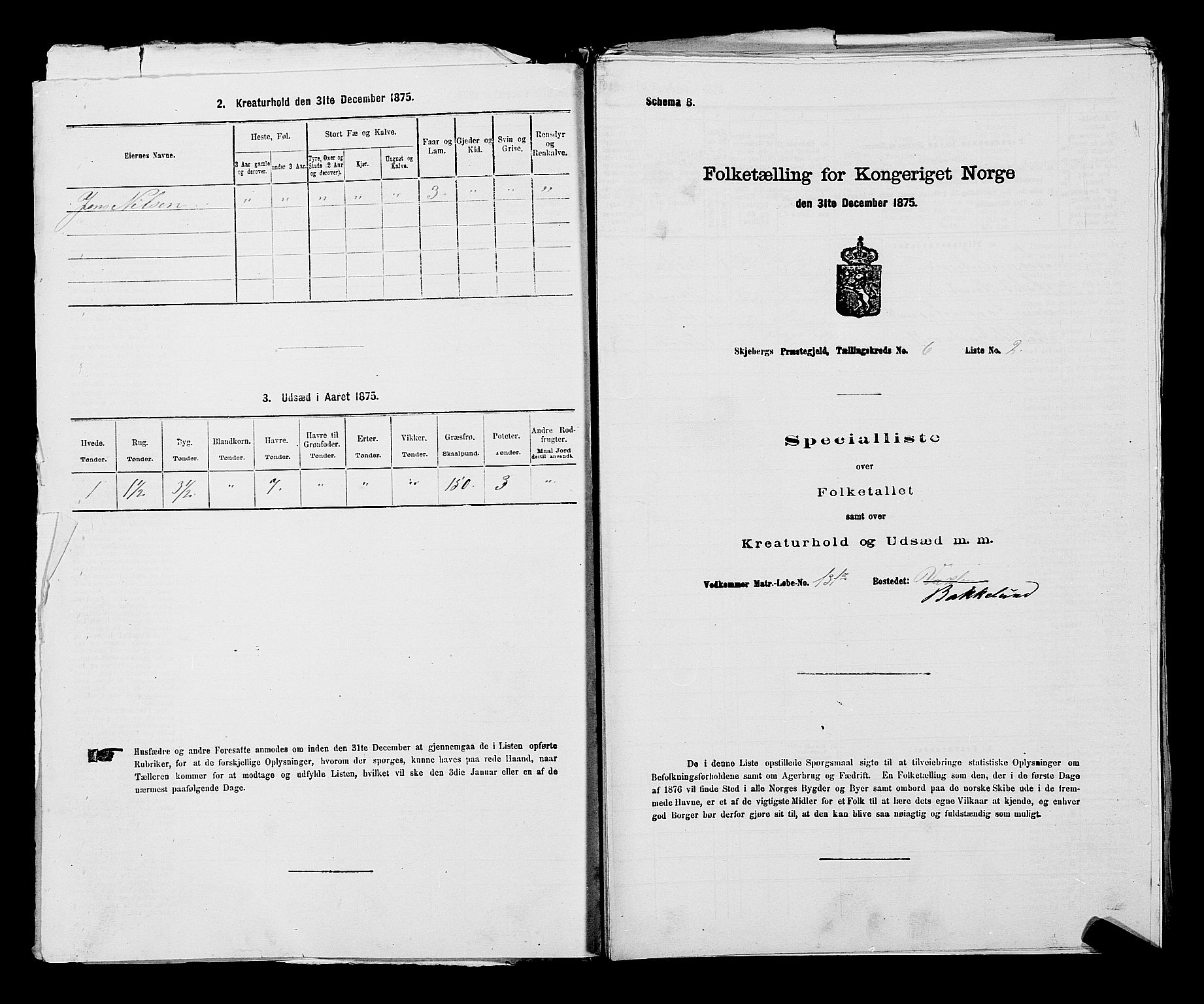 RA, 1875 census for 0115P Skjeberg, 1875, p. 1014