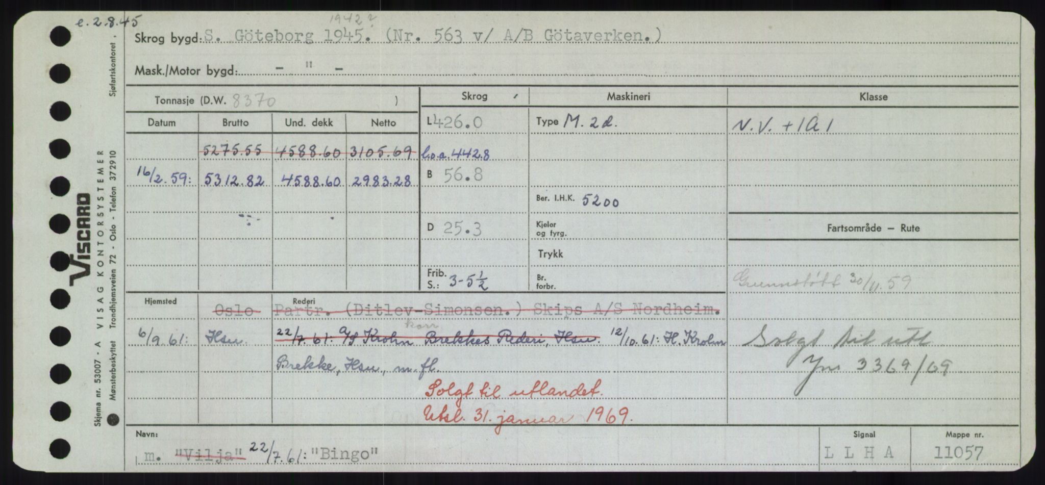 Sjøfartsdirektoratet med forløpere, Skipsmålingen, RA/S-1627/H/Hd/L0004: Fartøy, Bia-Boy, p. 51