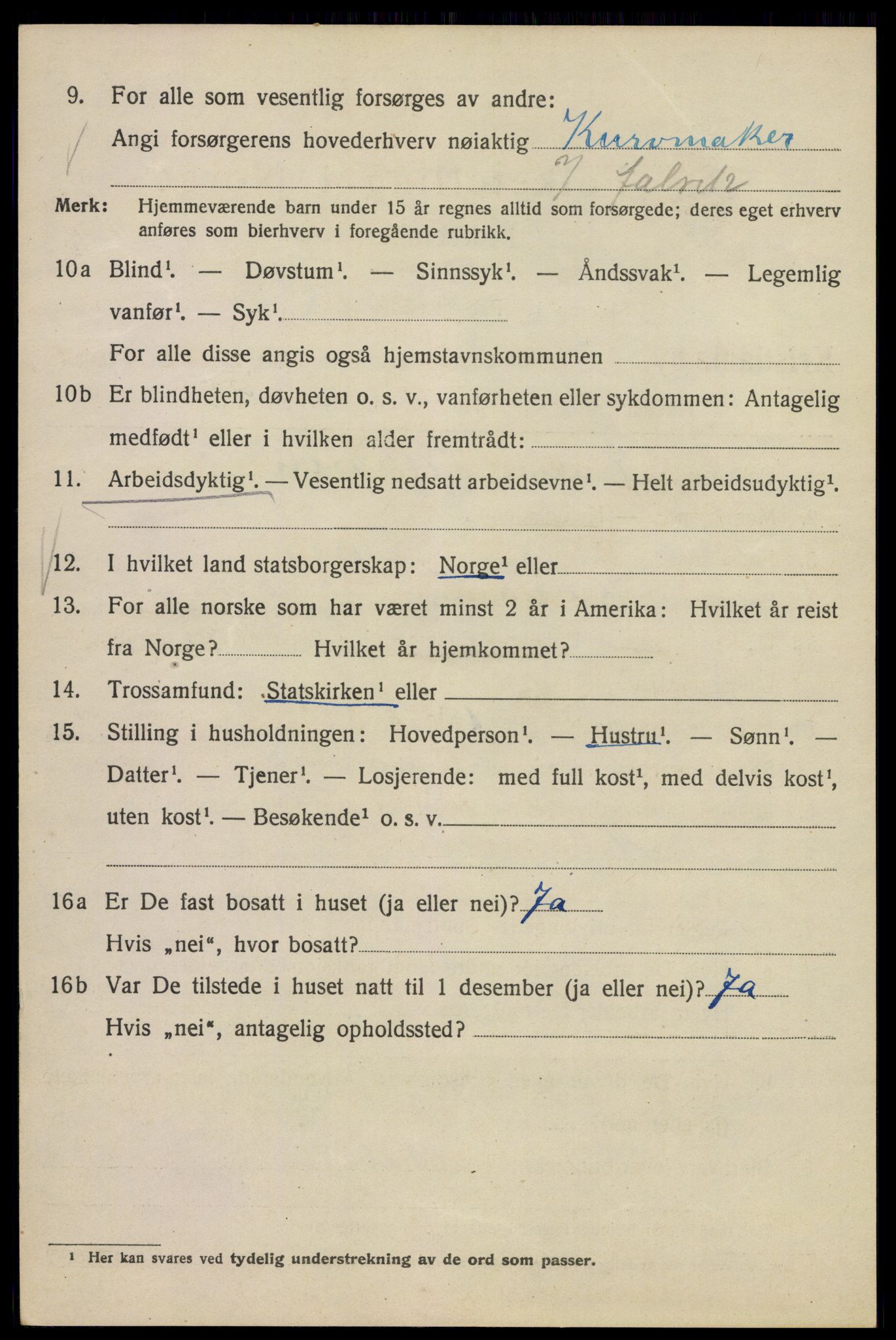 SAO, 1920 census for Kristiania, 1920, p. 569022