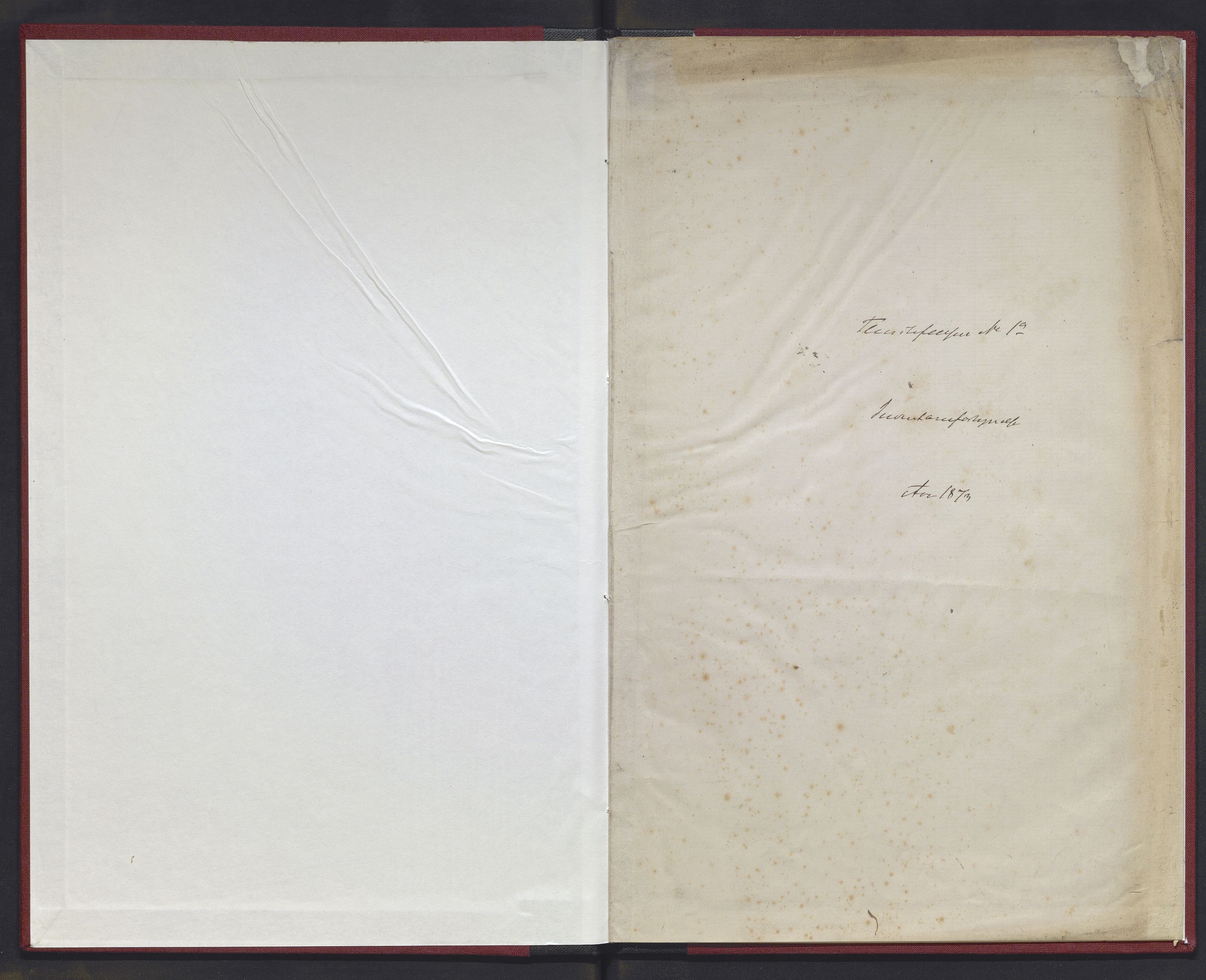 Lepraarkiver - Pleiestiftelsen for spedalske no.1, AV/SAB-A-60601/D.b/L0005: Inventarfortegnelse, 1873