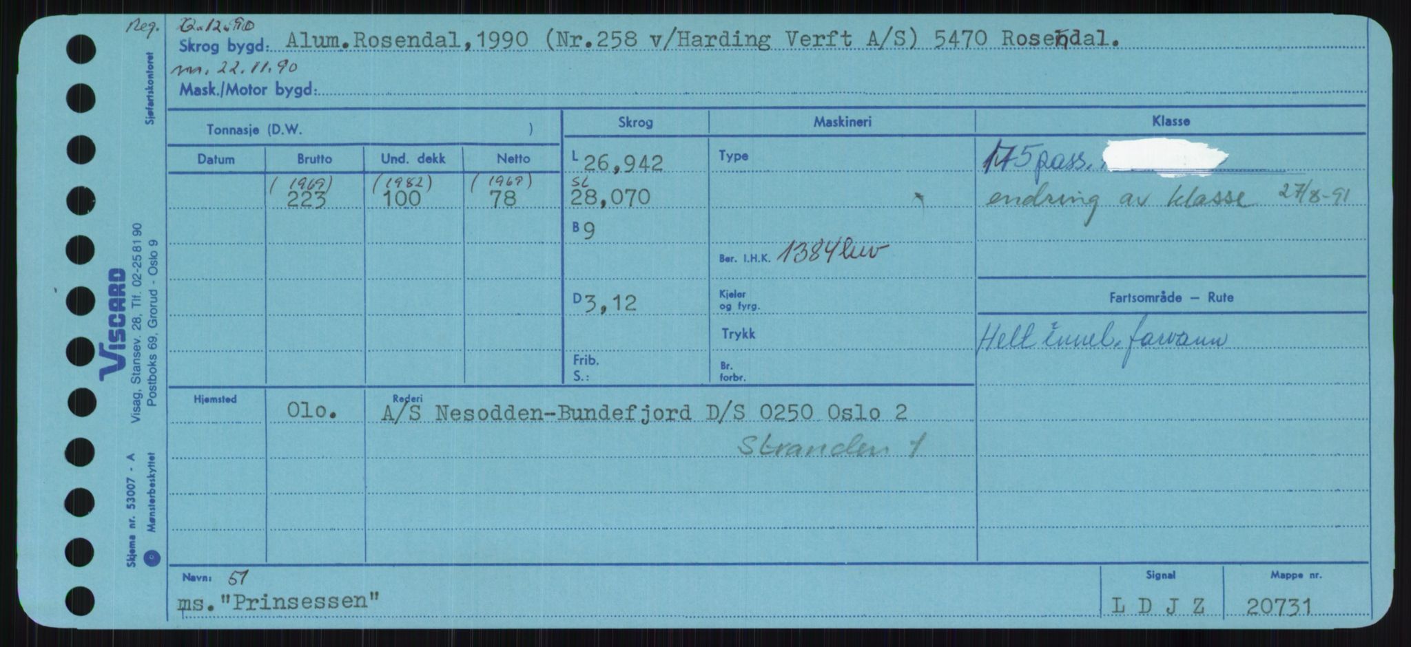 Sjøfartsdirektoratet med forløpere, Skipsmålingen, AV/RA-S-1627/H/Ha/L0004/0002: Fartøy, Mas-R / Fartøy, Odin-R, p. 429