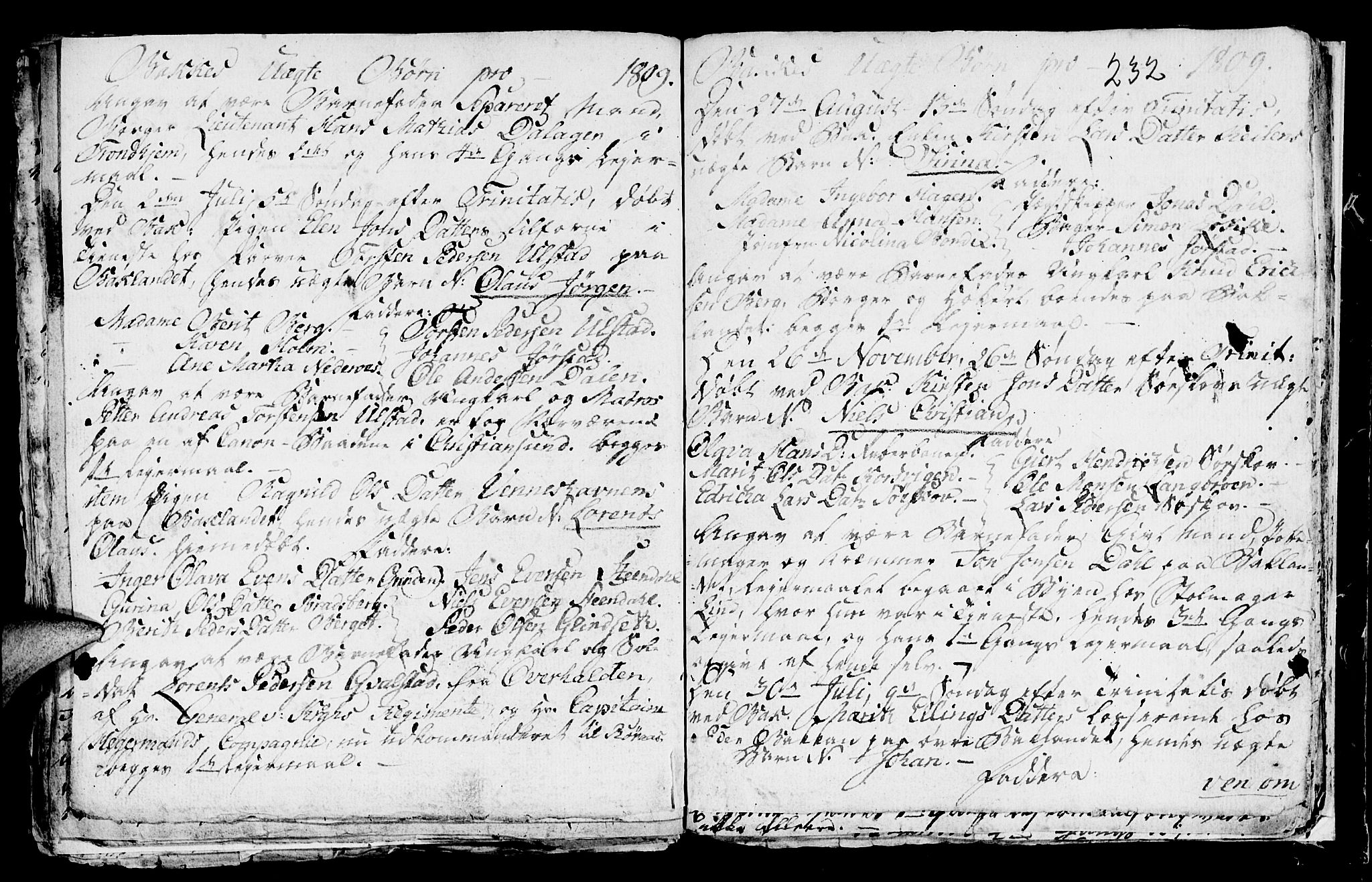 Ministerialprotokoller, klokkerbøker og fødselsregistre - Sør-Trøndelag, SAT/A-1456/604/L0218: Parish register (copy) no. 604C01, 1754-1819, p. 232