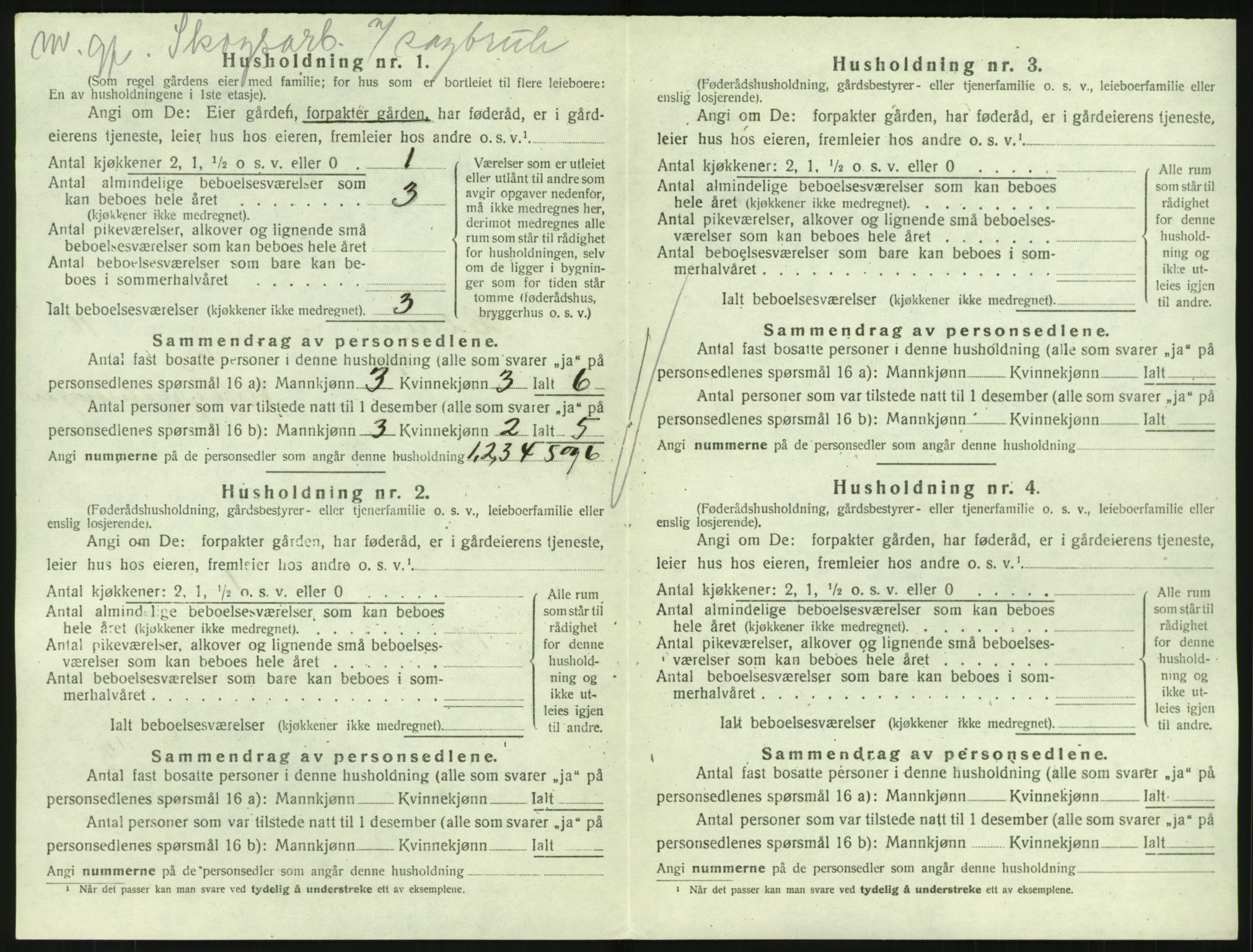 SAKO, 1920 census for Hedrum, 1920, p. 1502