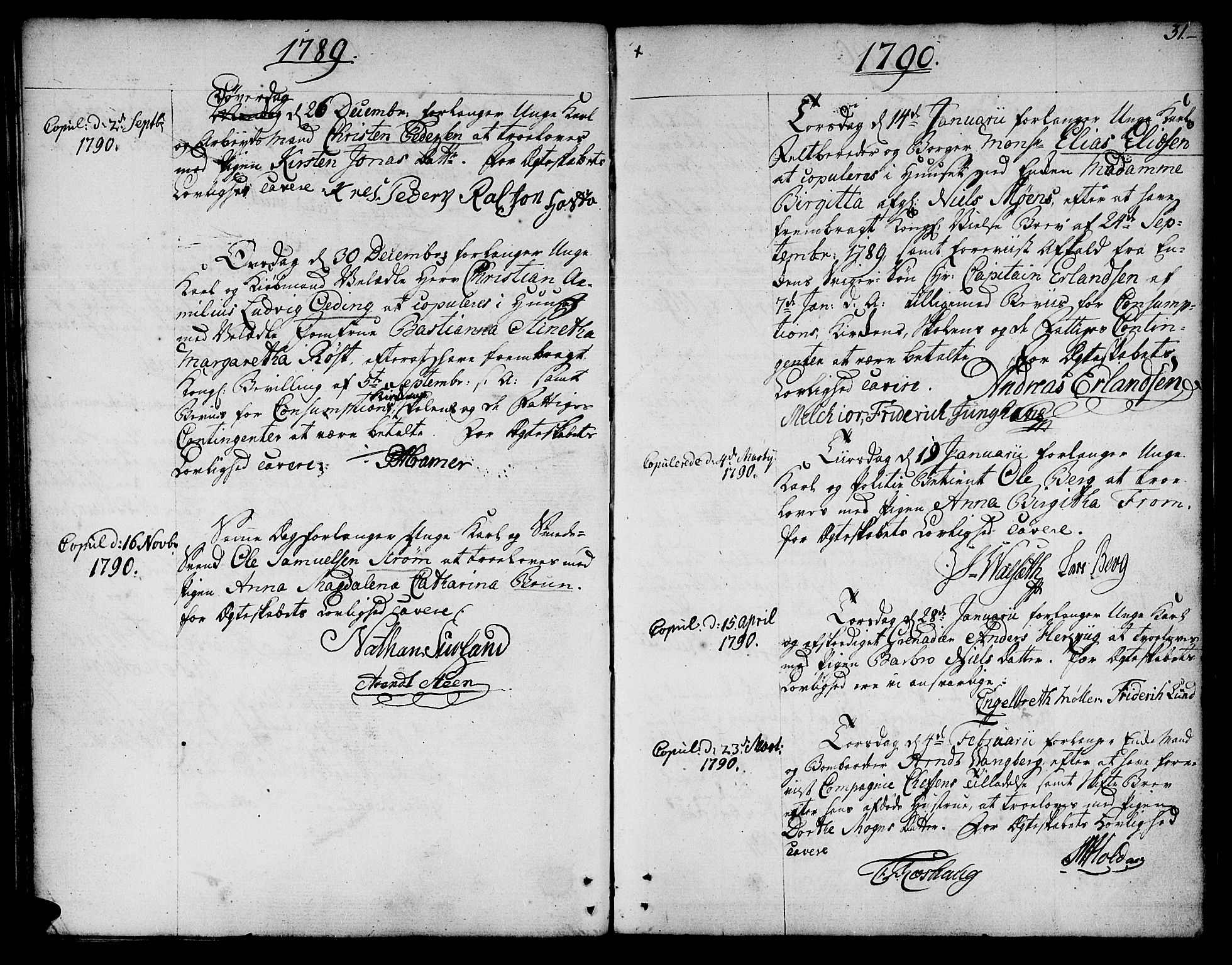 Ministerialprotokoller, klokkerbøker og fødselsregistre - Sør-Trøndelag, SAT/A-1456/601/L0041: Parish register (official) no. 601A09, 1784-1801, p. 31
