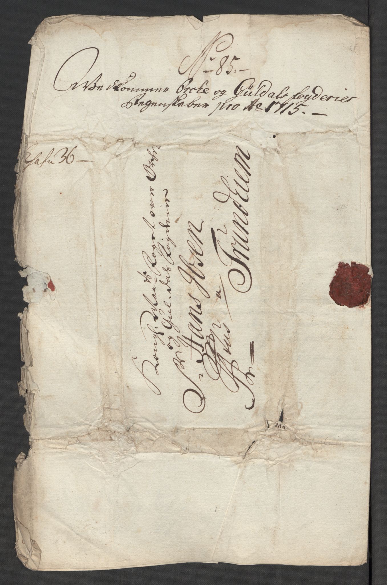 Rentekammeret inntil 1814, Reviderte regnskaper, Fogderegnskap, RA/EA-4092/R60/L3966: Fogderegnskap Orkdal og Gauldal, 1715, p. 544