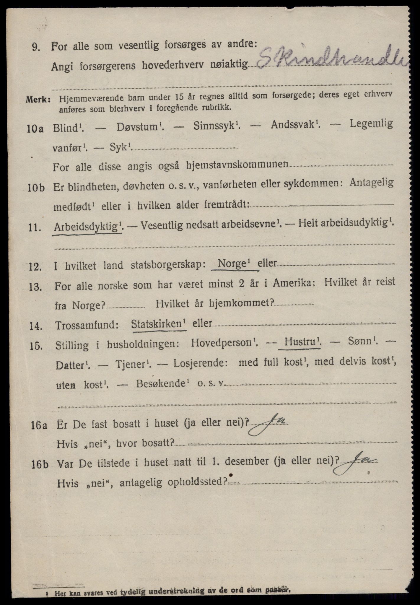 SAT, 1920 census for Sykkylven, 1920, p. 2734