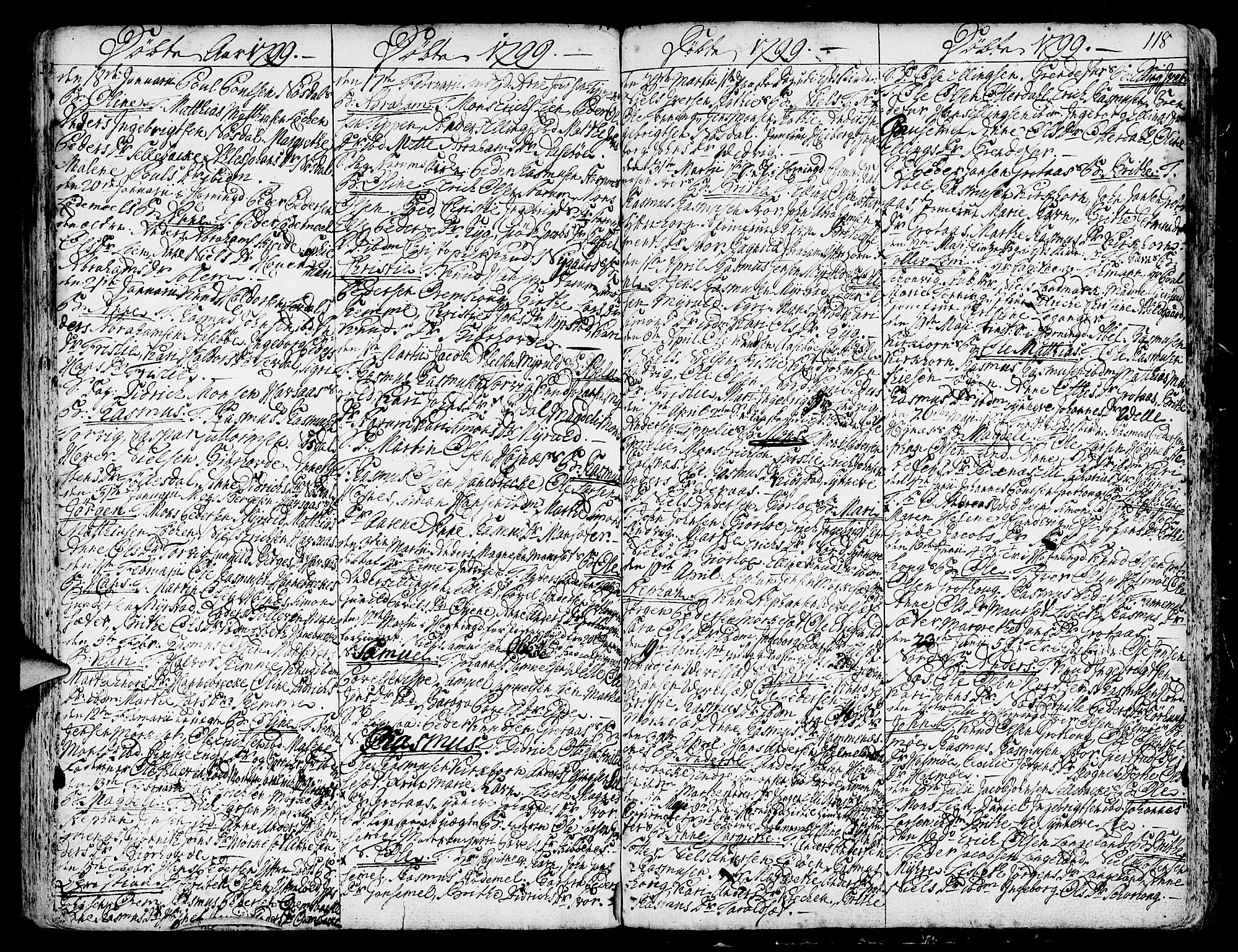 Eid sokneprestembete, AV/SAB-A-82301/H/Haa/Haaa/L0003: Parish register (official) no. A 3, 1770-1805, p. 118