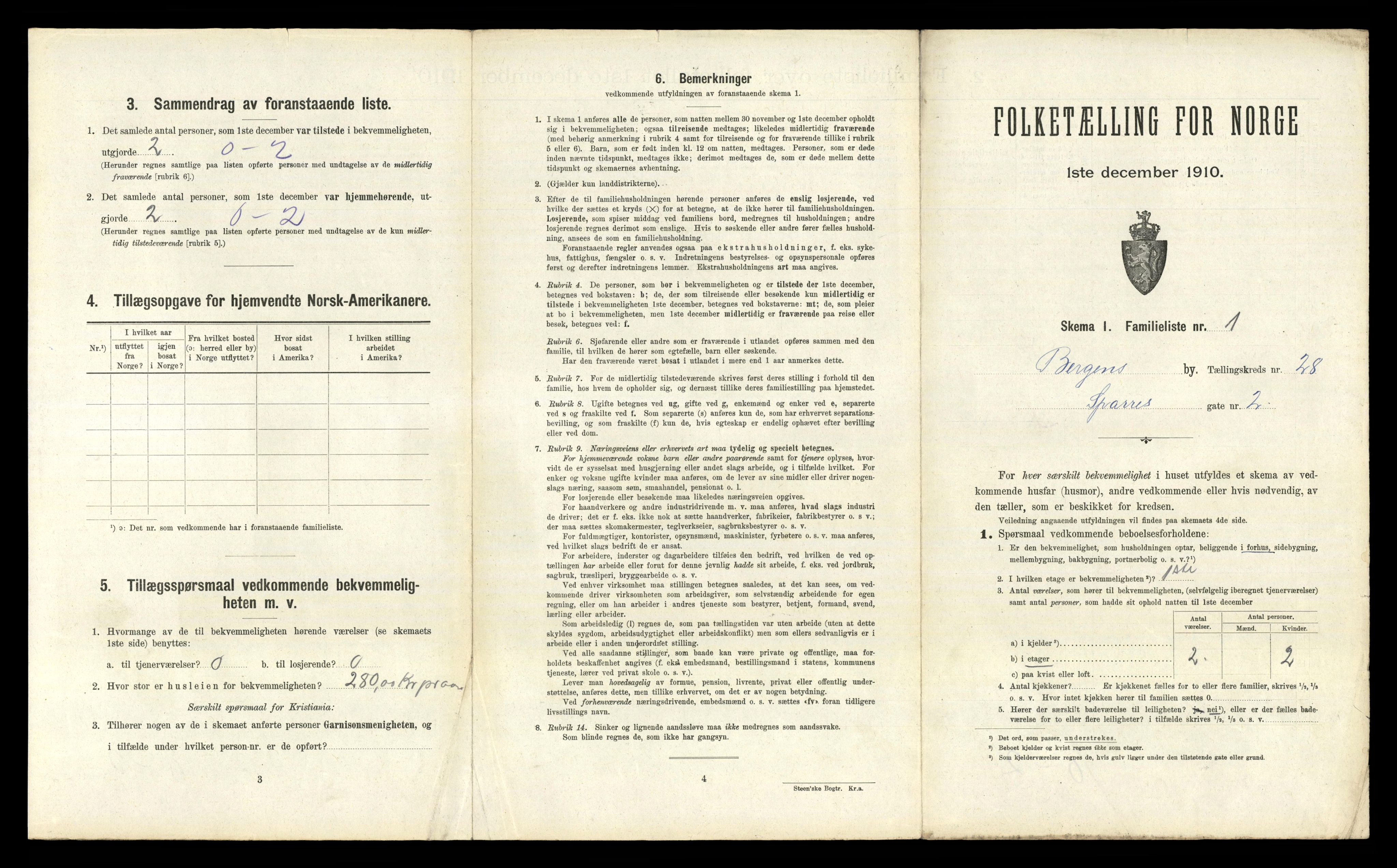 RA, 1910 census for Bergen, 1910, p. 9421