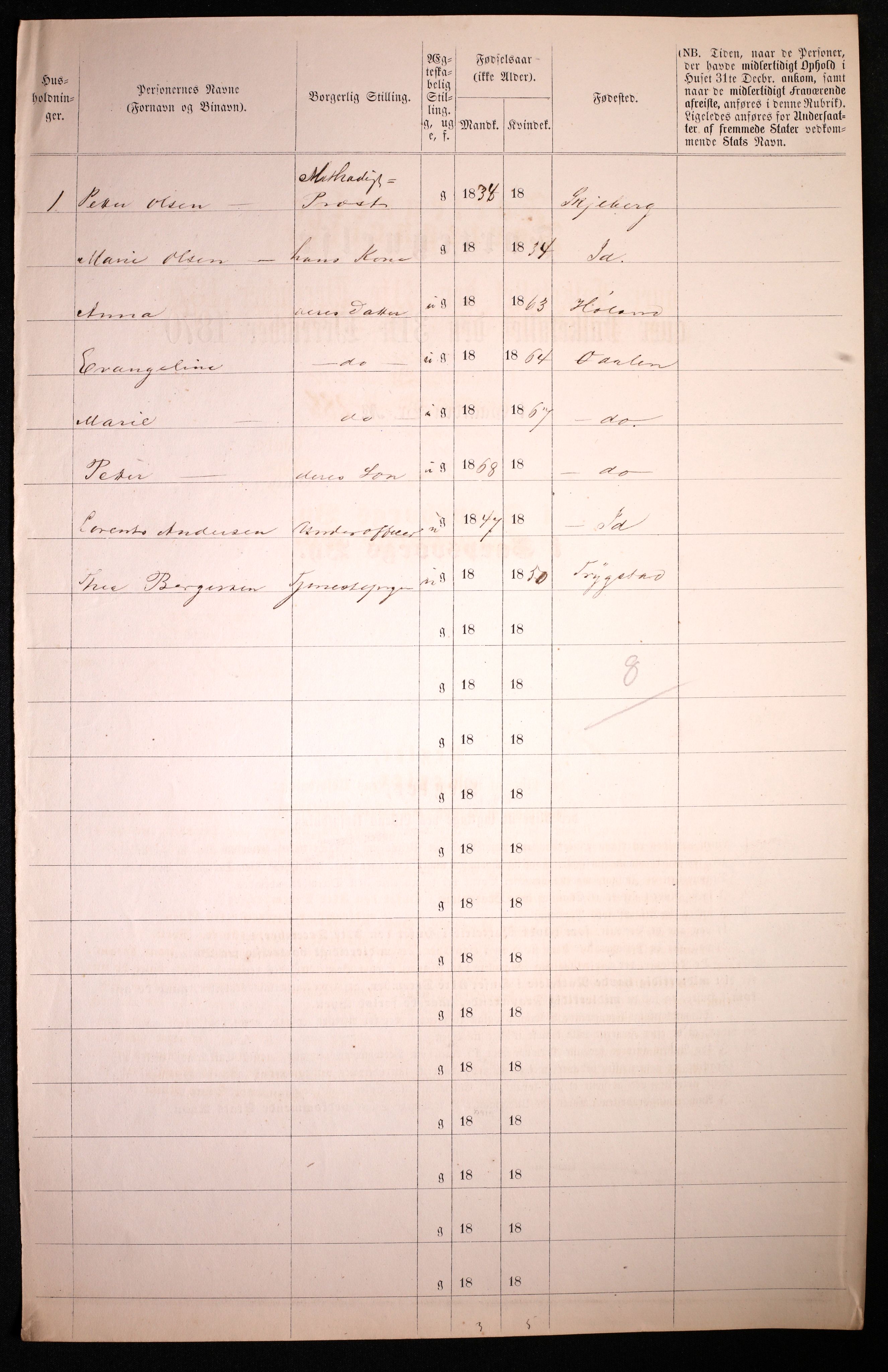 RA, 1870 census for 0102 Sarpsborg, 1870, p. 180