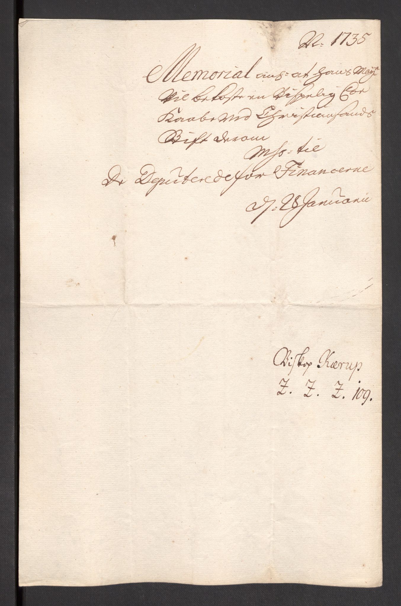 Danske Kanselli 1572-1799, RA/EA-3023/F/Fc/Fcc/Fcca/L0117: Norske innlegg 1572-1799, 1735, p. 28