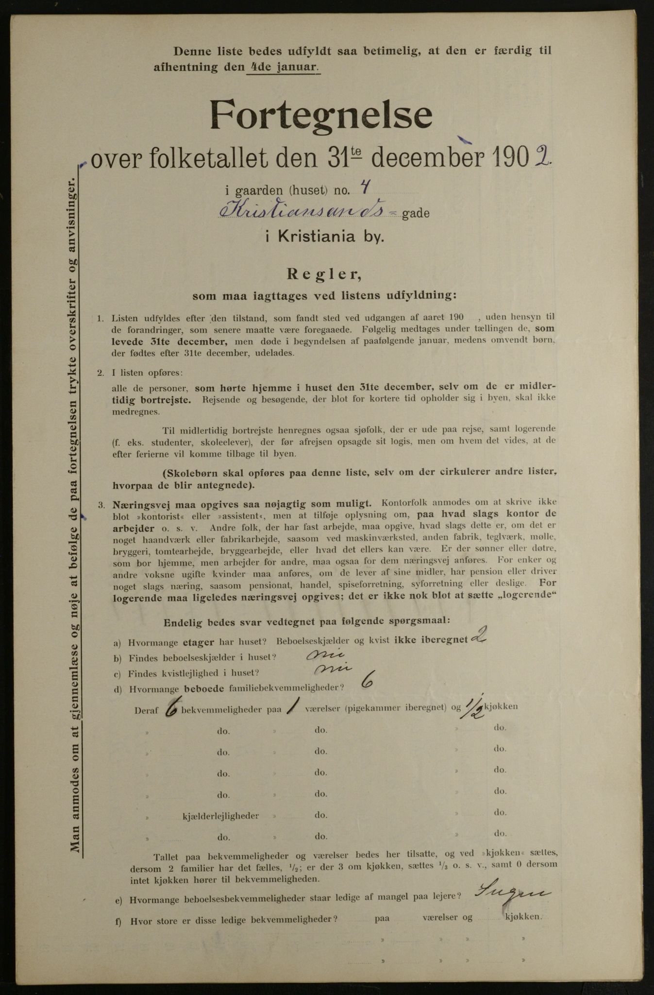 OBA, Municipal Census 1901 for Kristiania, 1901, p. 8351