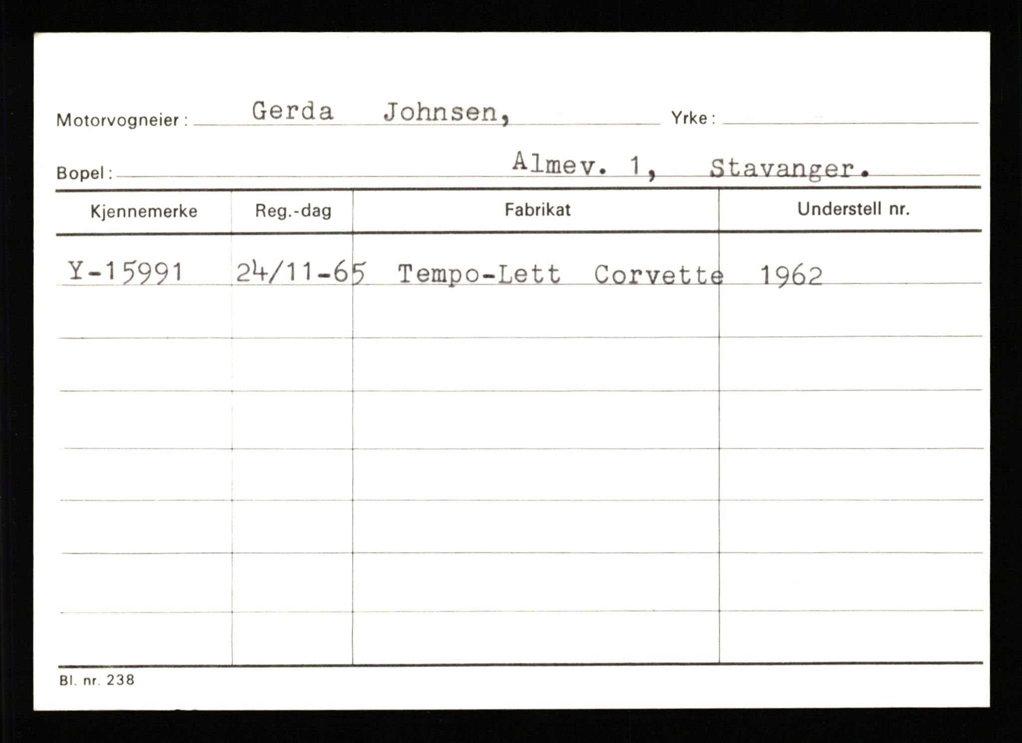 Stavanger trafikkstasjon, AV/SAST-A-101942/0/G/L0004: Registreringsnummer: 15497 - 22957, 1930-1971, p. 311