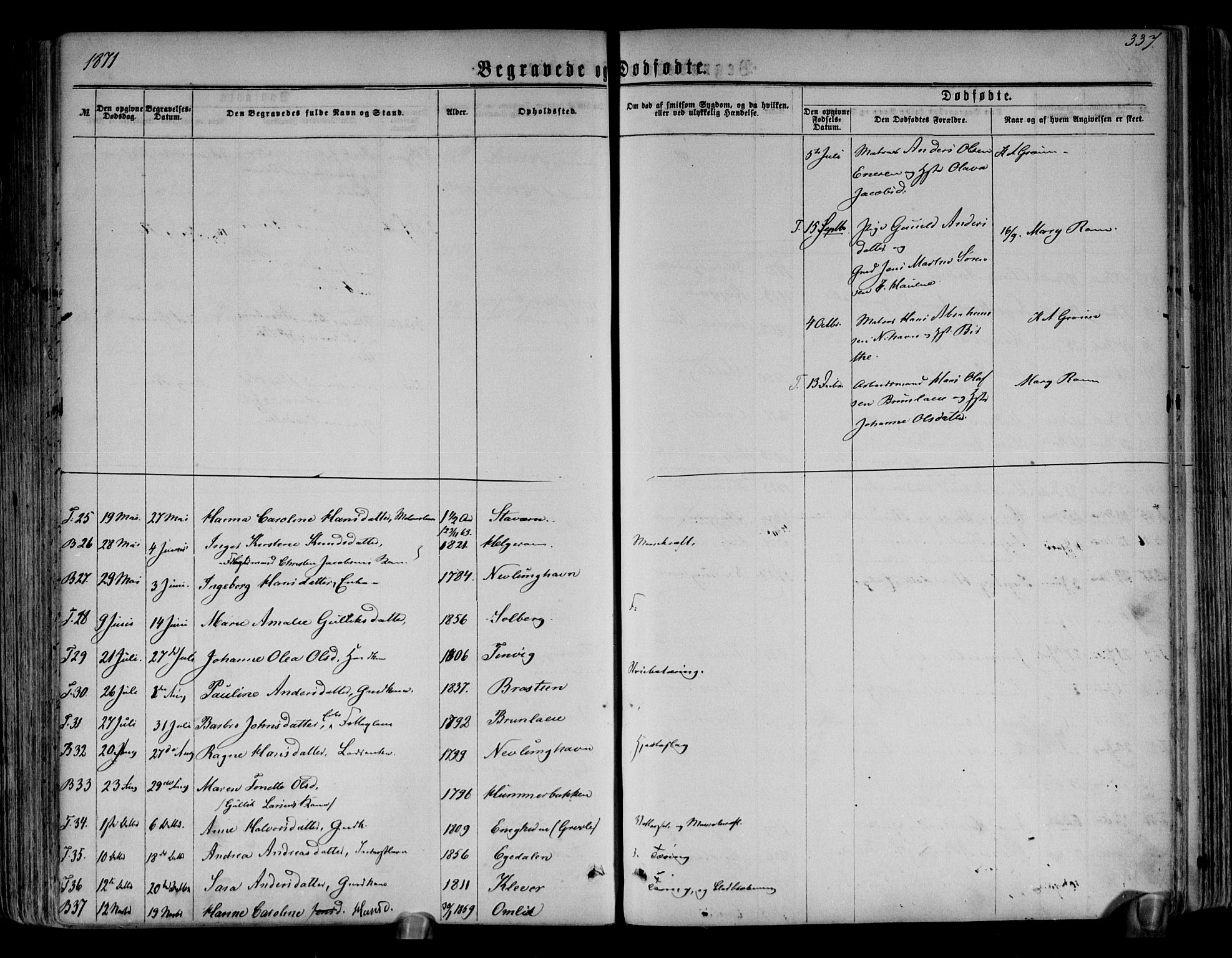 Brunlanes kirkebøker, SAKO/A-342/F/Fa/L0005: Parish register (official) no. I 5, 1862-1877, p. 337
