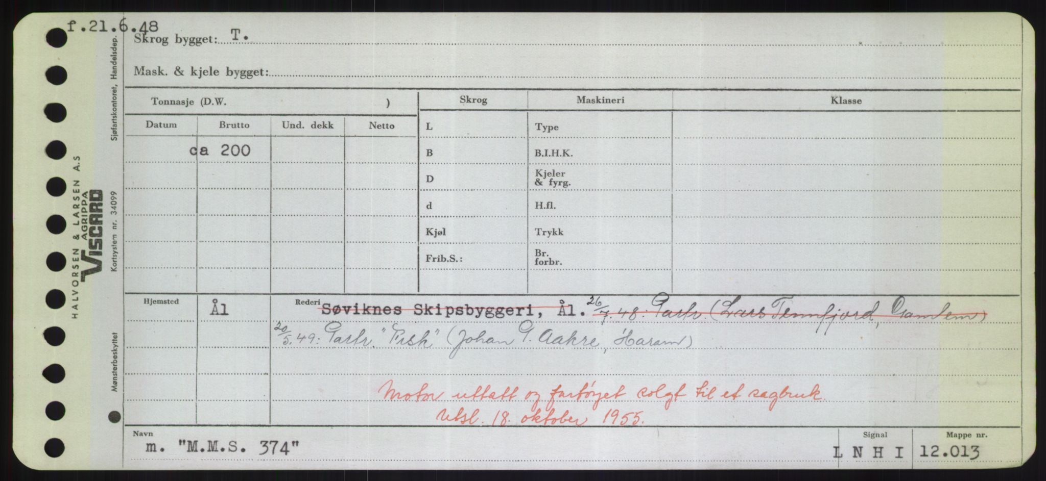 Sjøfartsdirektoratet med forløpere, Skipsmålingen, RA/S-1627/H/Hd/L0024: Fartøy, M-Mim, p. 31