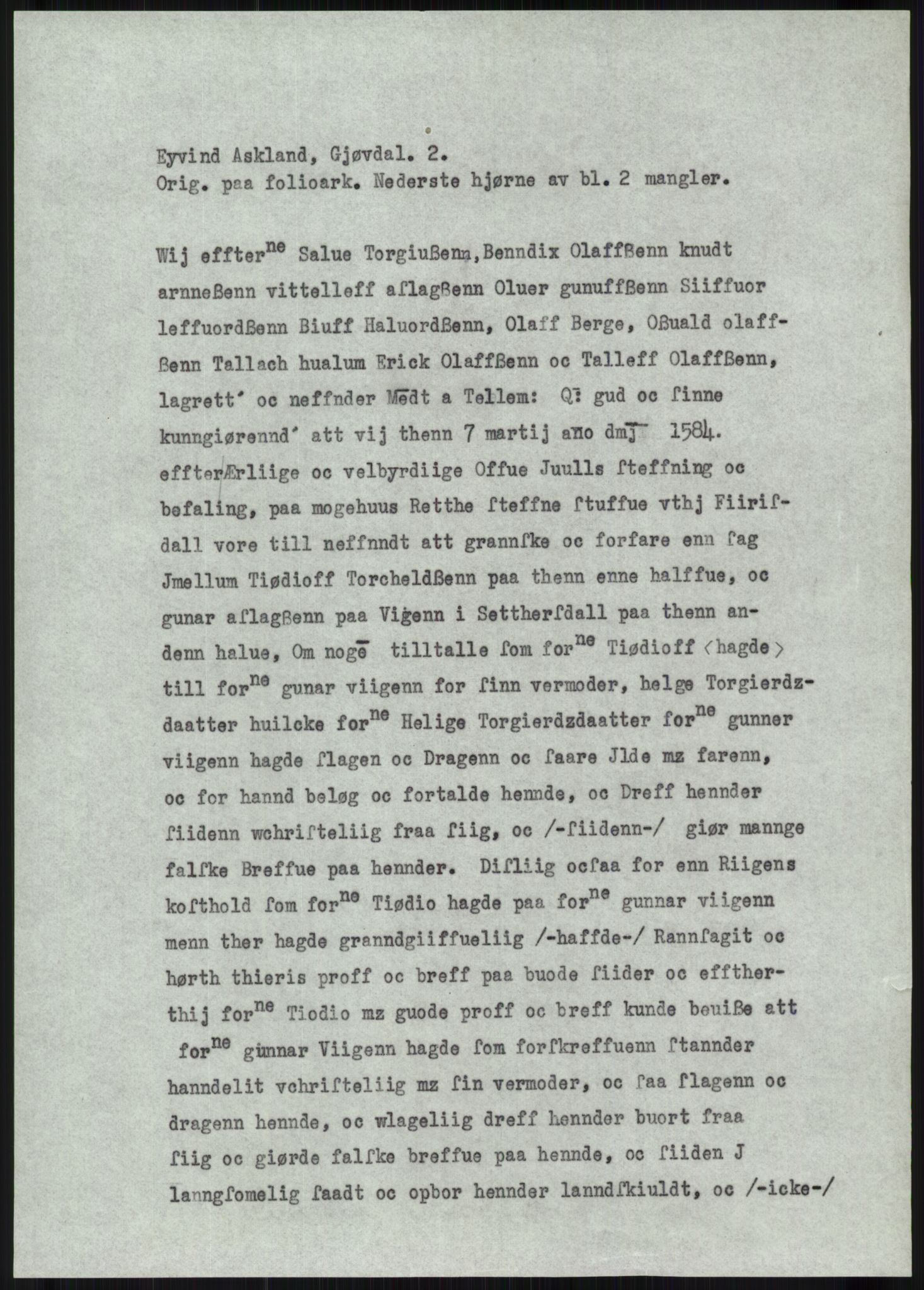 Samlinger til kildeutgivelse, Diplomavskriftsamlingen, AV/RA-EA-4053/H/Ha, p. 240